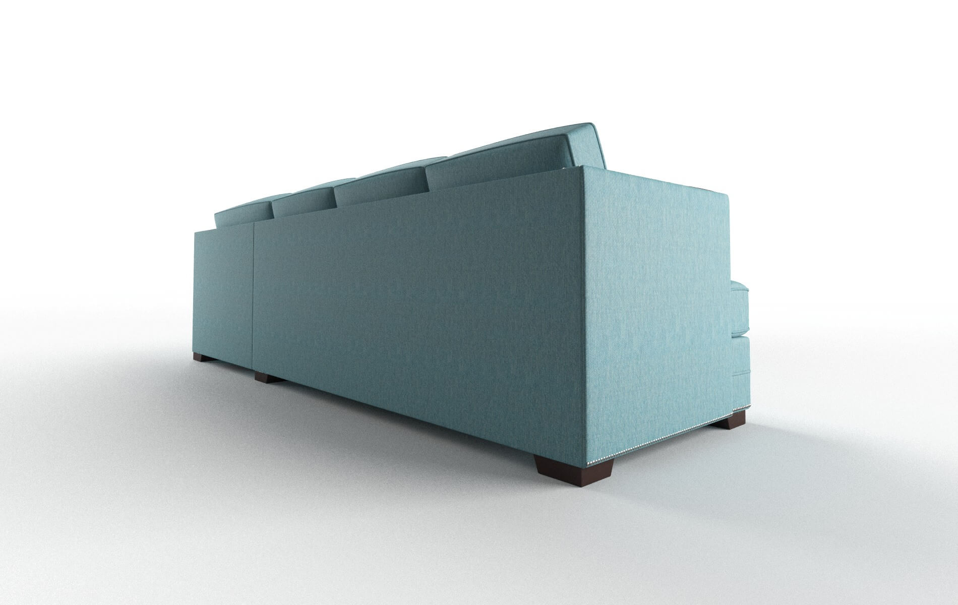 Riga Cosmo Turquoise Panel espresso legs 5