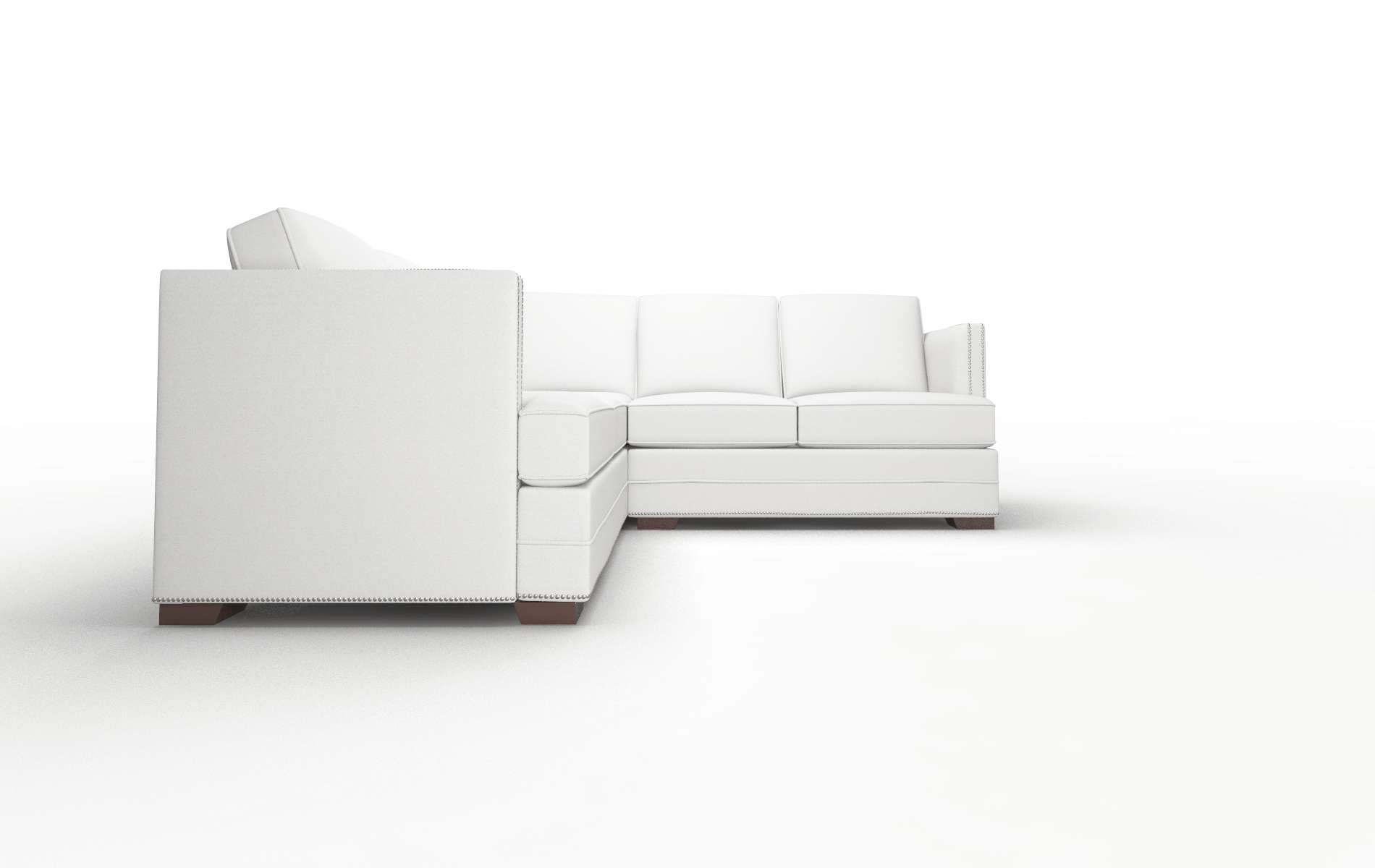 Riga Dawson Platinum Sectional espresso legs 2