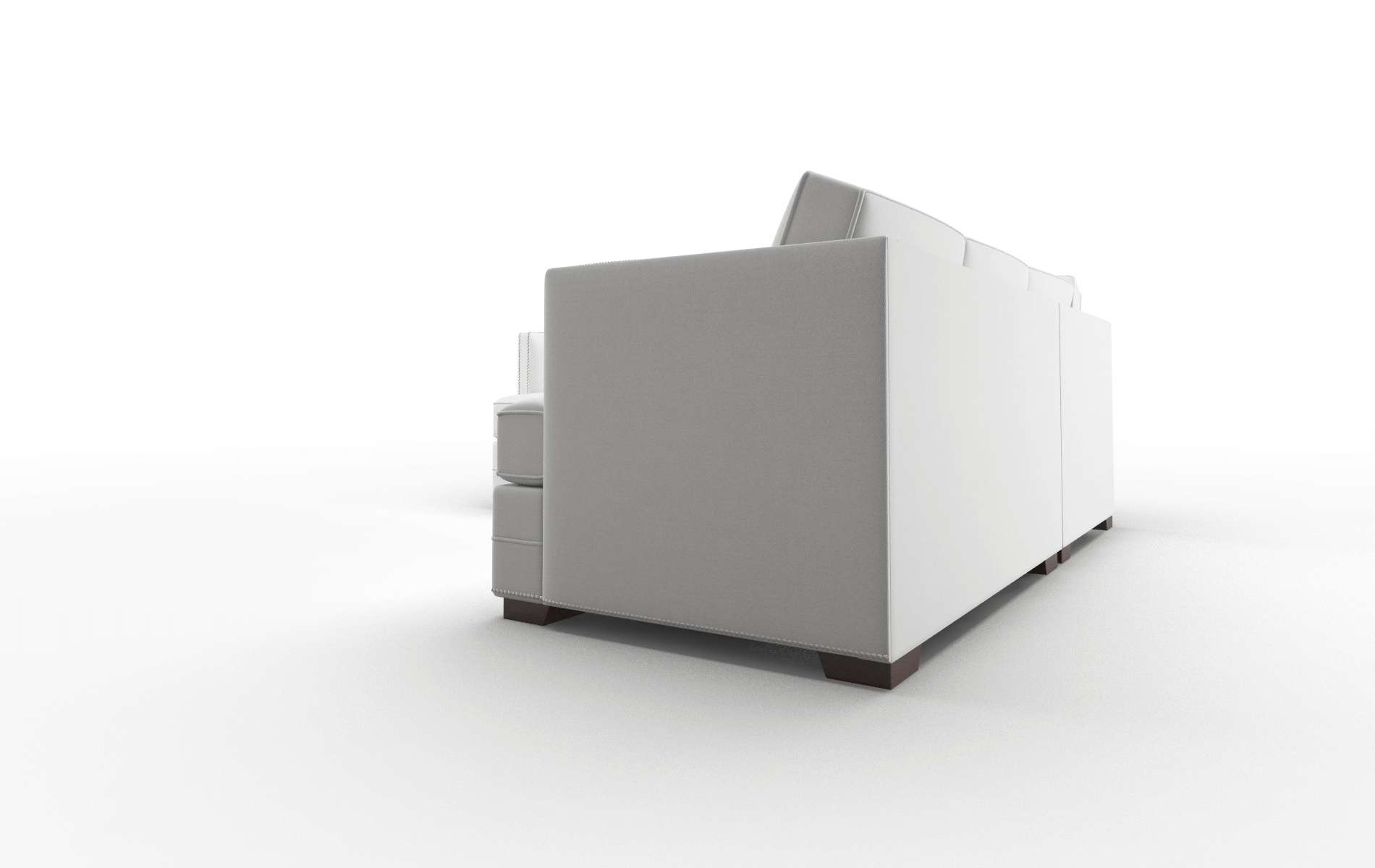 Riga Dawson Platinum Sectional espresso legs 4