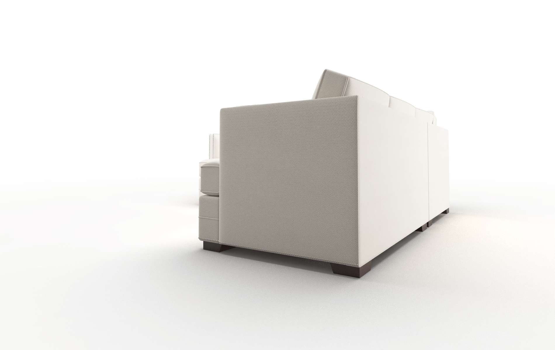 Riga Dawson Sand Sectional espresso legs 4