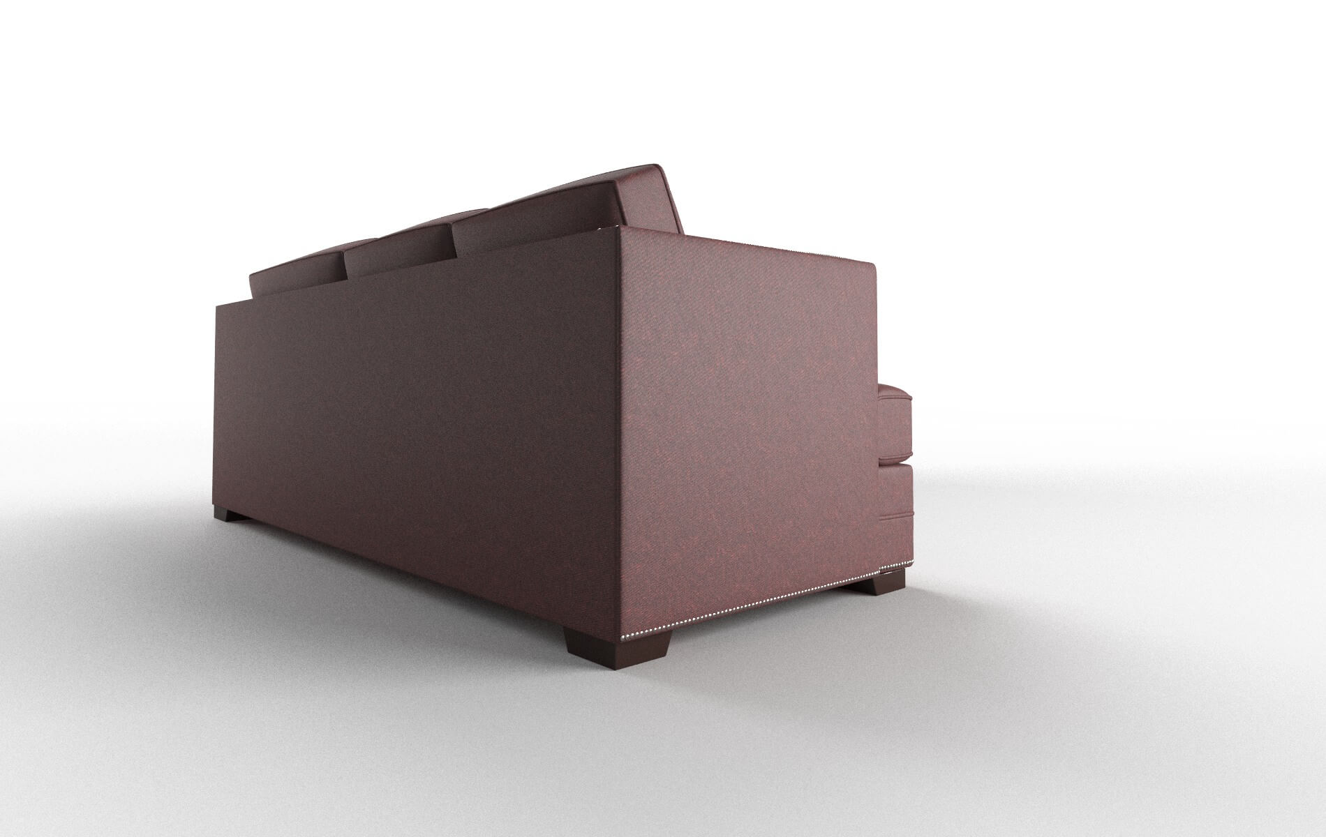 Riga Derby Berry Sectional espresso legs 3