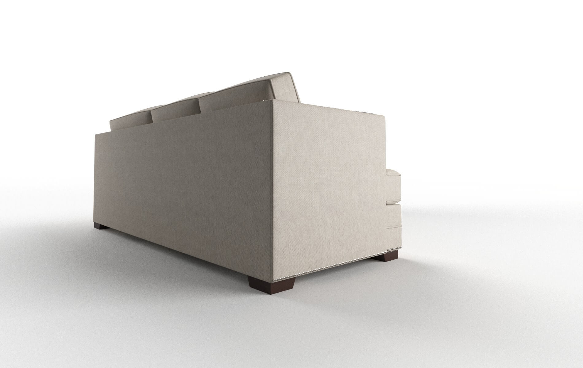 Riga Derby Linen Sectional espresso legs 3