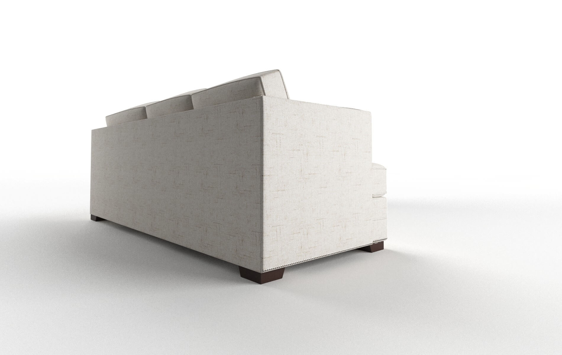 Riga Derby Taupe Sectional espresso legs 3