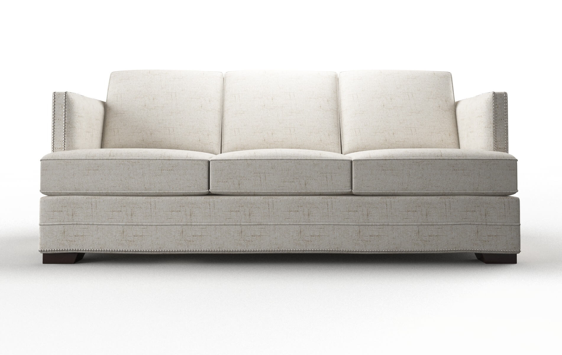 Riga Derby Taupe Sofa espresso legs 1