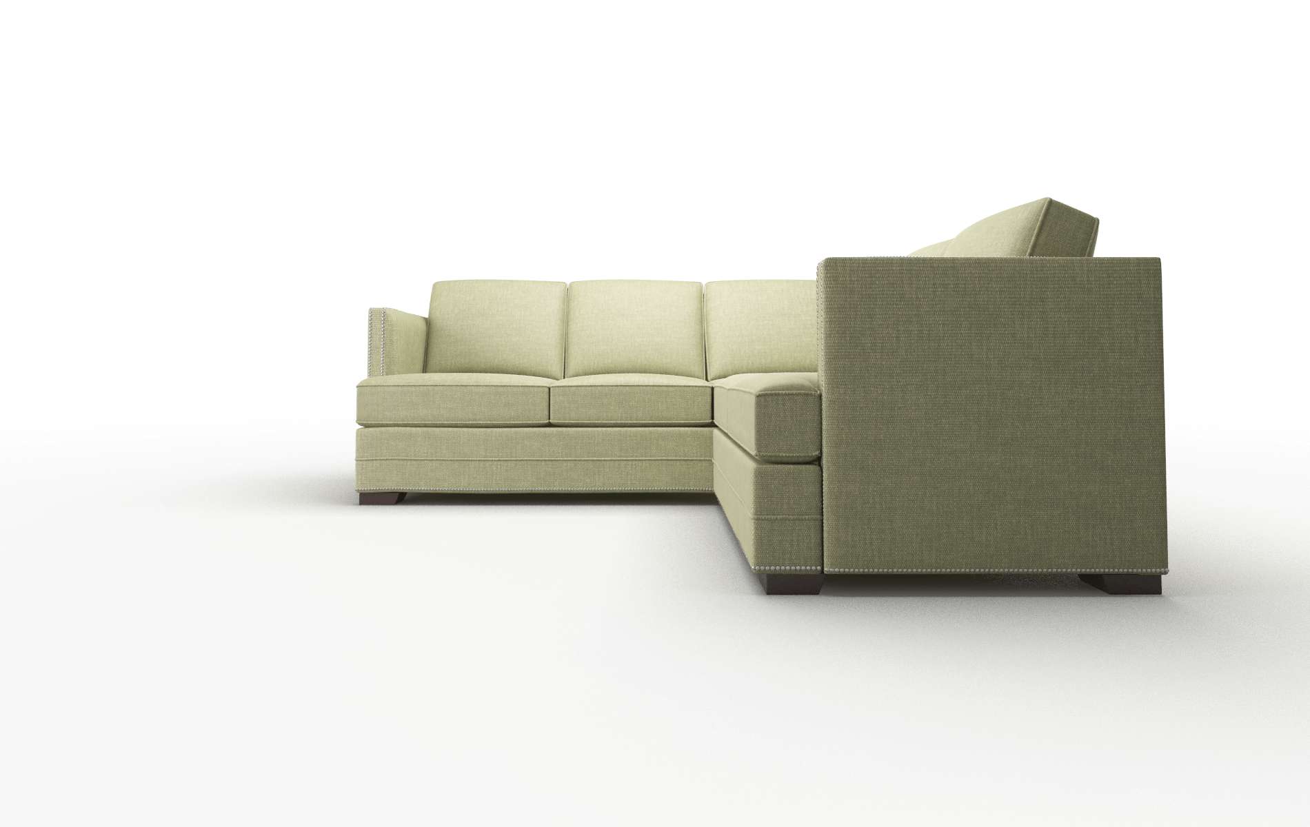 Riga Durham Lime Sectional espresso legs 5