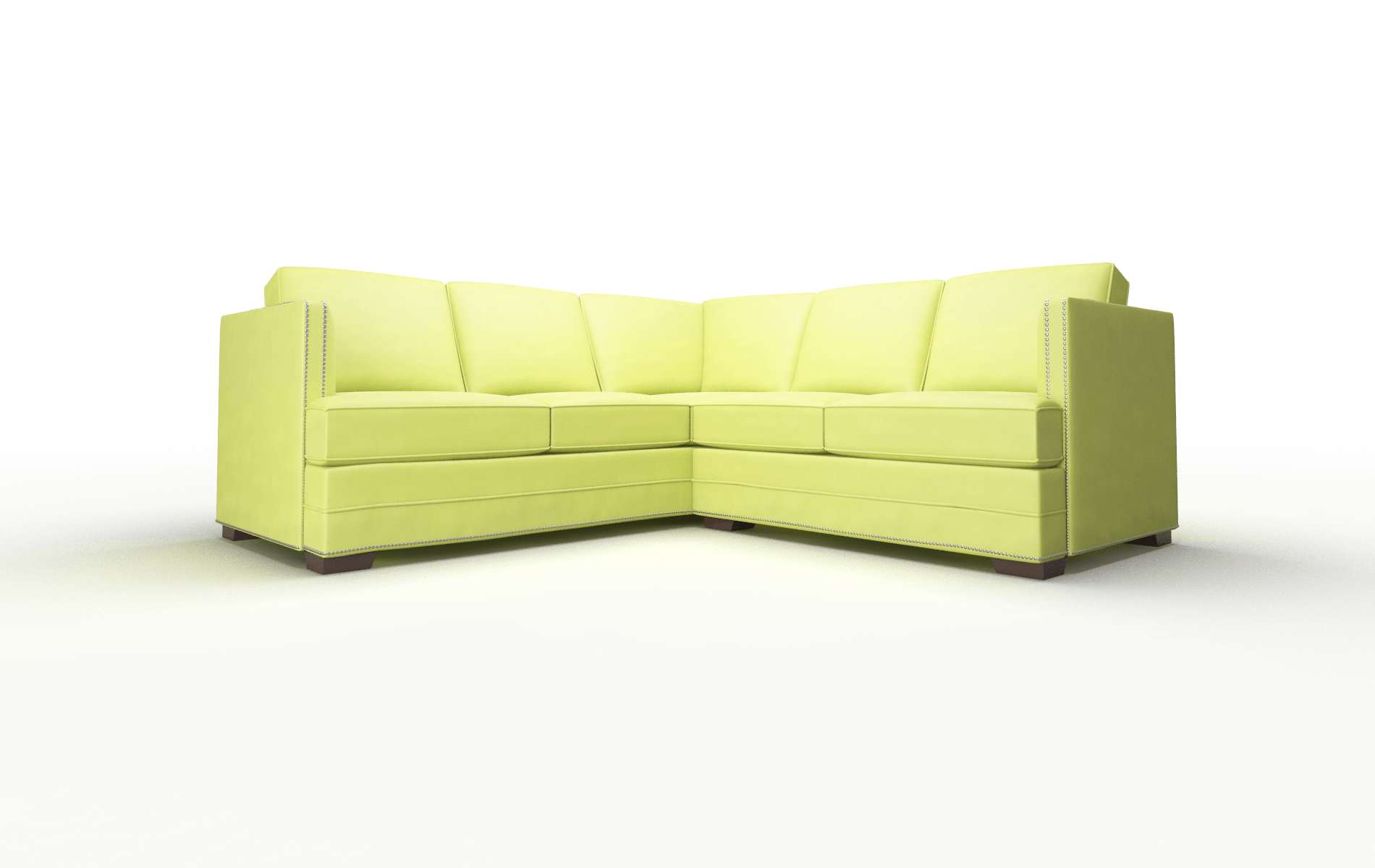 Riga Hathaway apple Sectional Espresso Legs  1