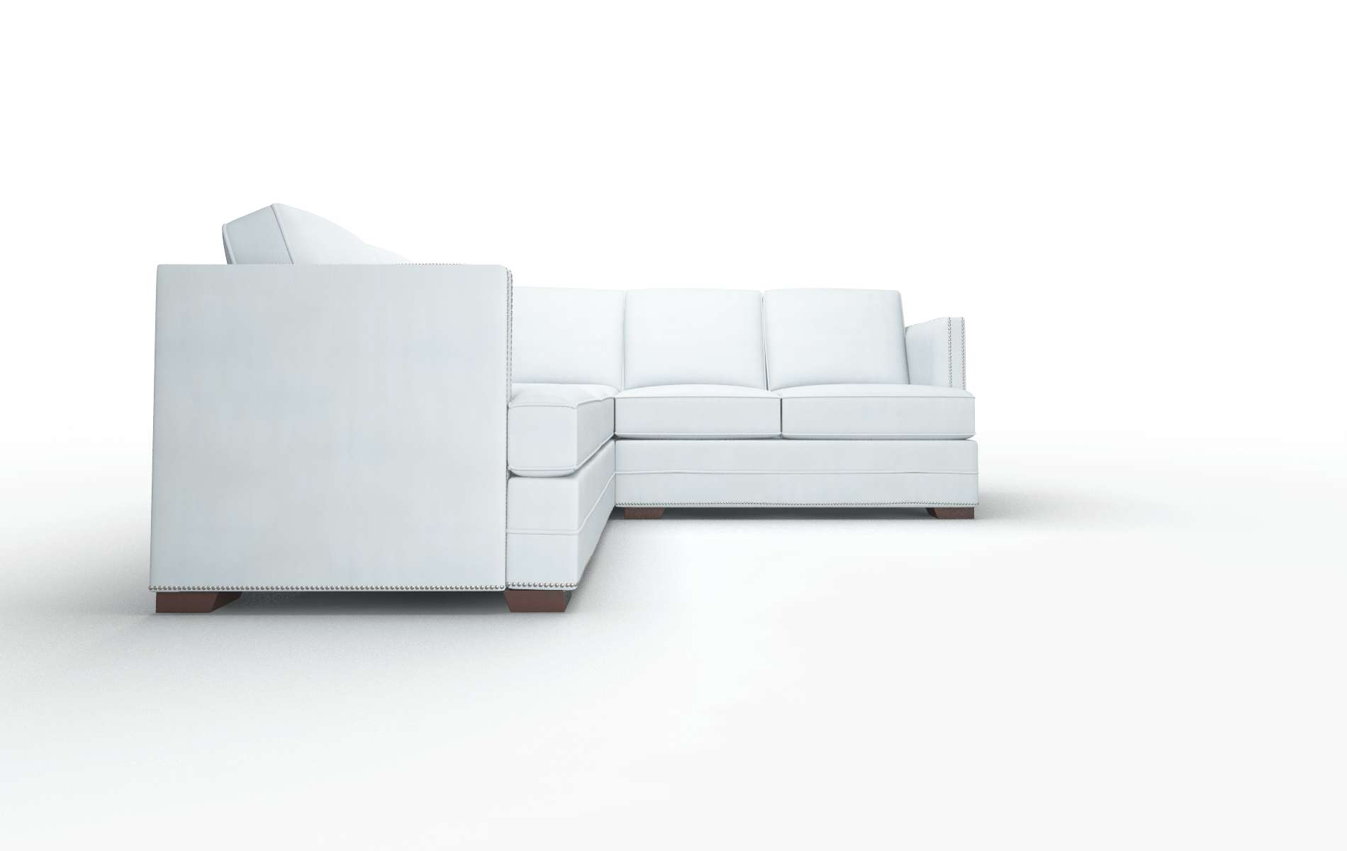 Riga Hathaway Aqua Sectional espresso legs 2