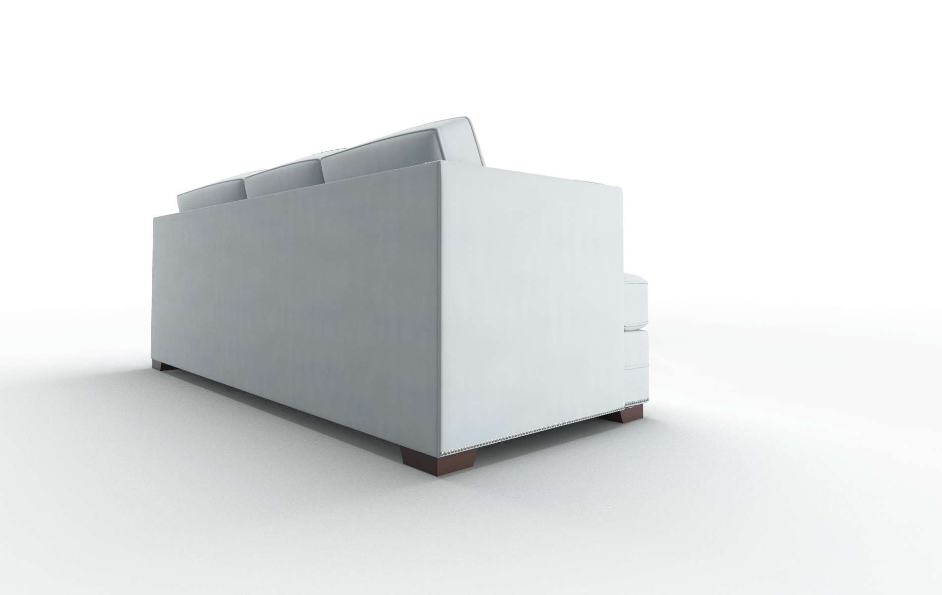 Riga Hathaway Aqua Sectional espresso legs 3