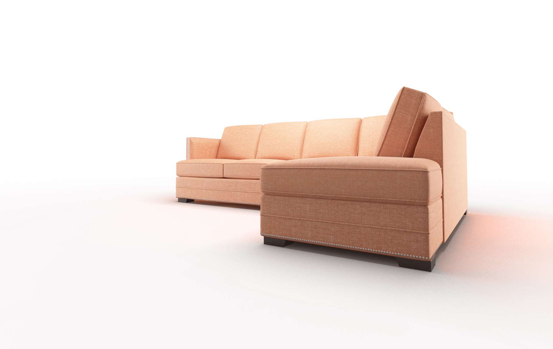 Riga Hepburn Appricot Panel espresso legs 4
