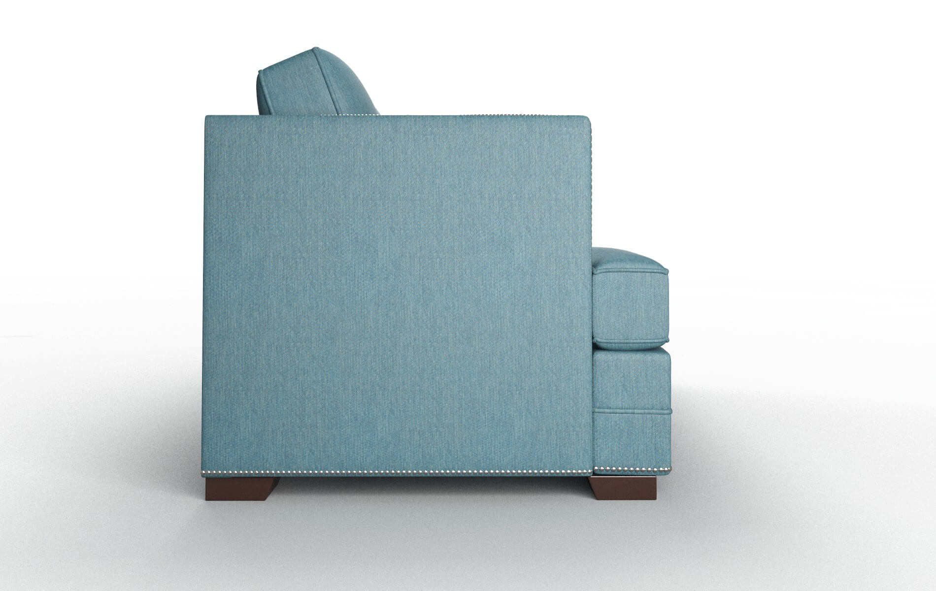 Riga Hepburn Teal Sofa espresso legs 3