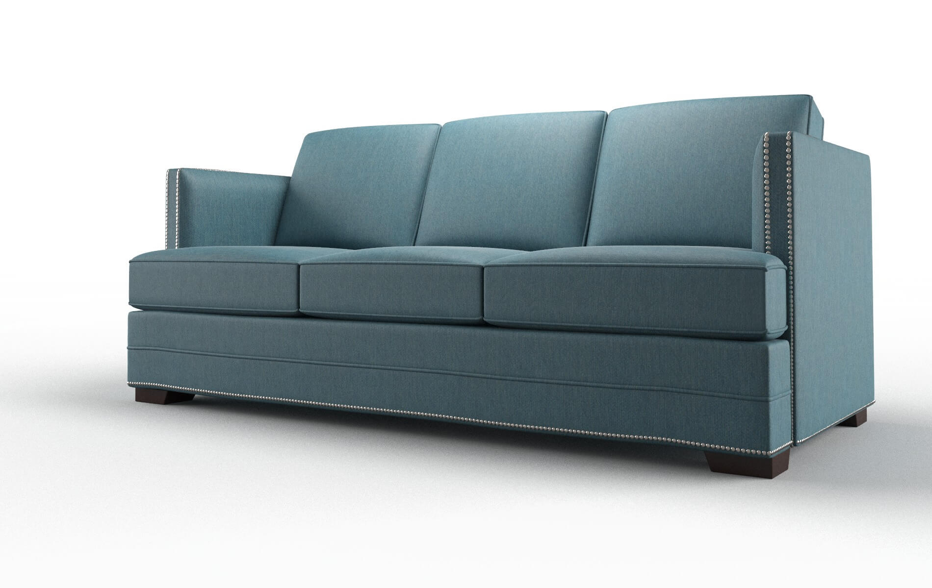 Riga Hepburn Teal Sofa espresso legs 4