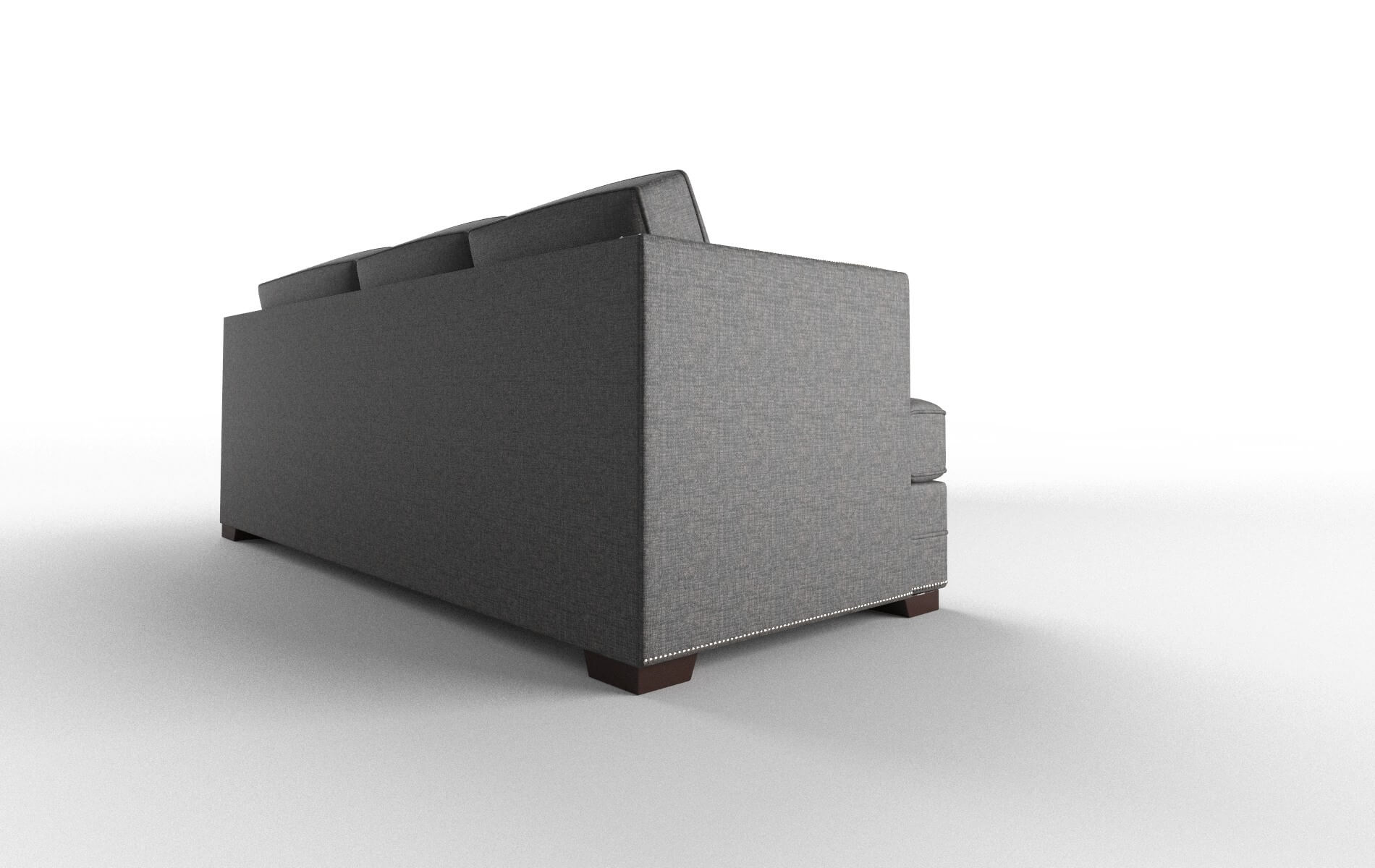 Riga Insight Charcoal Sectional espresso legs 3