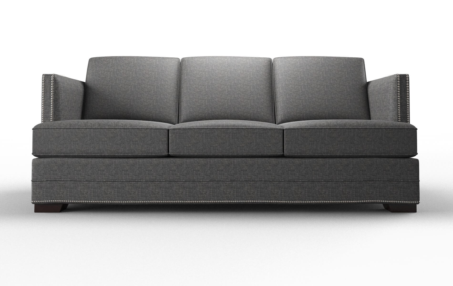 Riga Insight Charcoal Sofa espresso legs 1