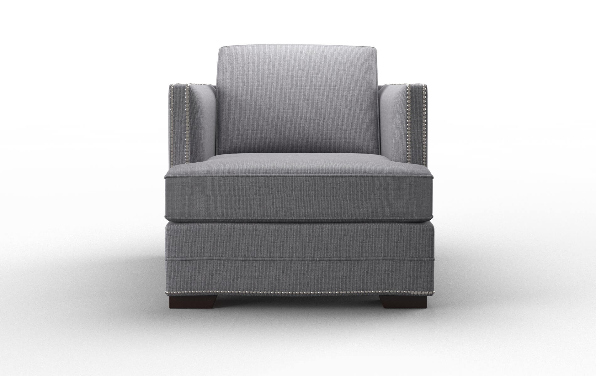 Riga Insight denim Chair Espresso Legs  1