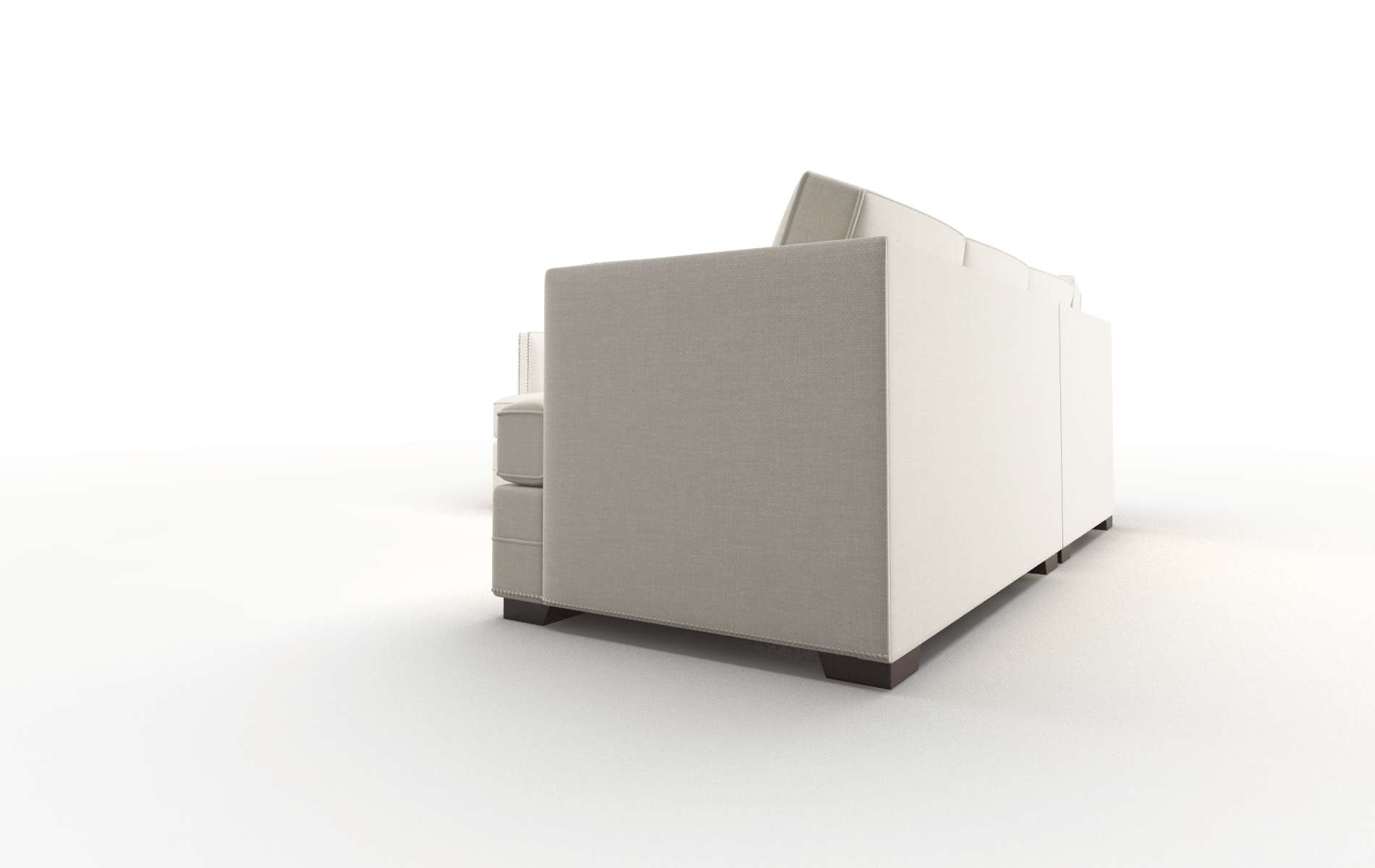 Riga Keylargo Almond Sectional espresso legs 4