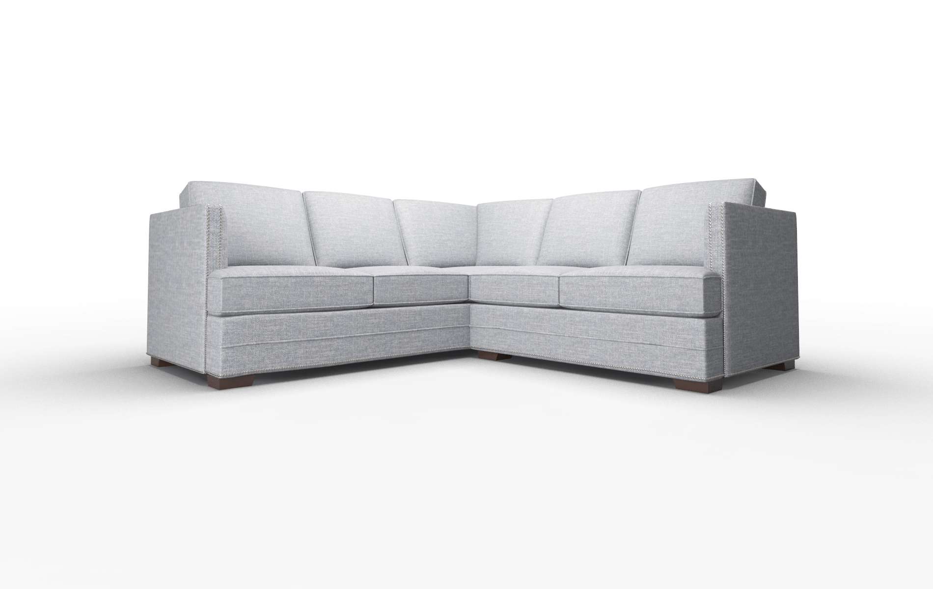 Riga Keylargo Ash Sectional espresso legs 1