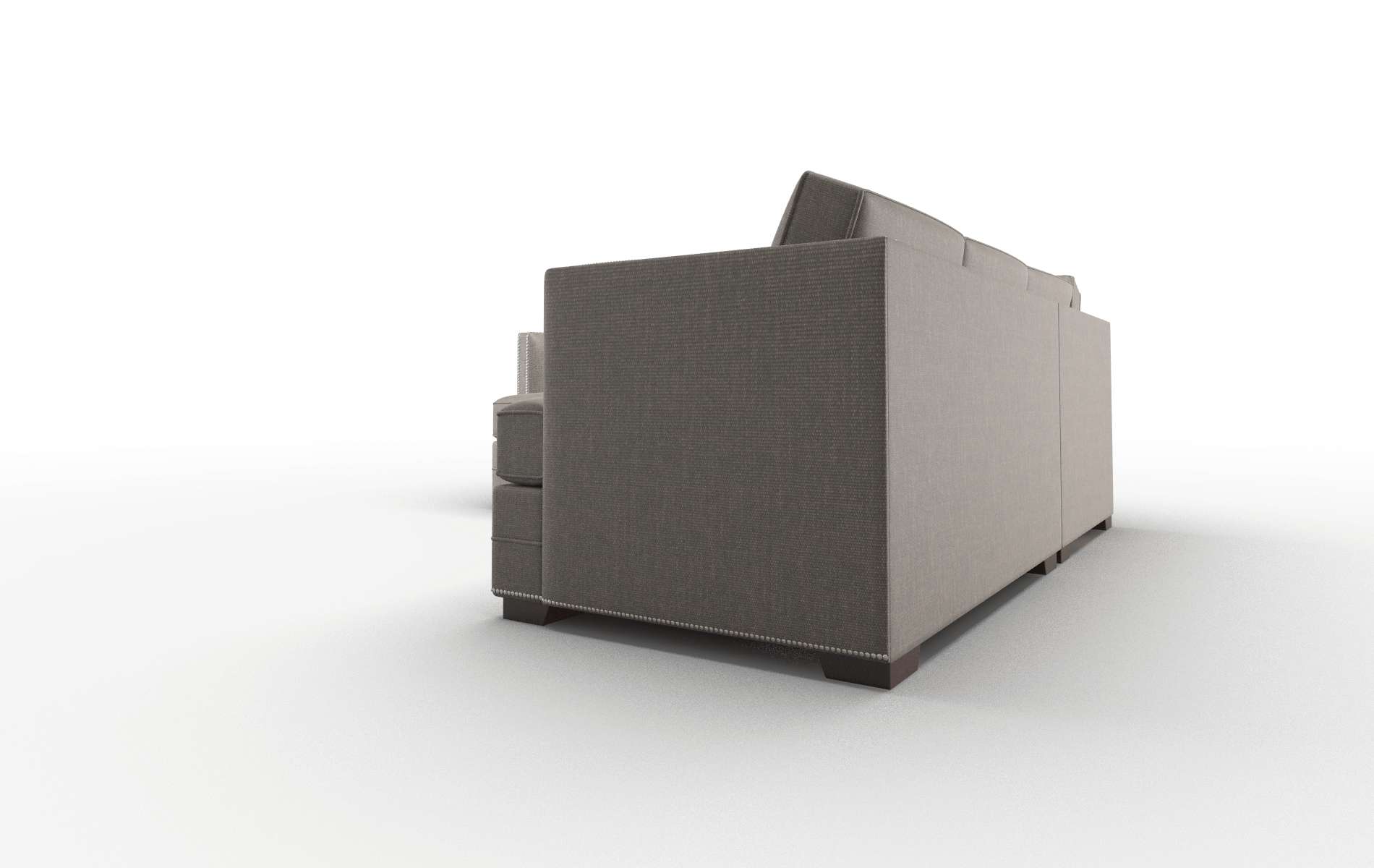 Riga Keylargo Bark Sectional espresso legs 4