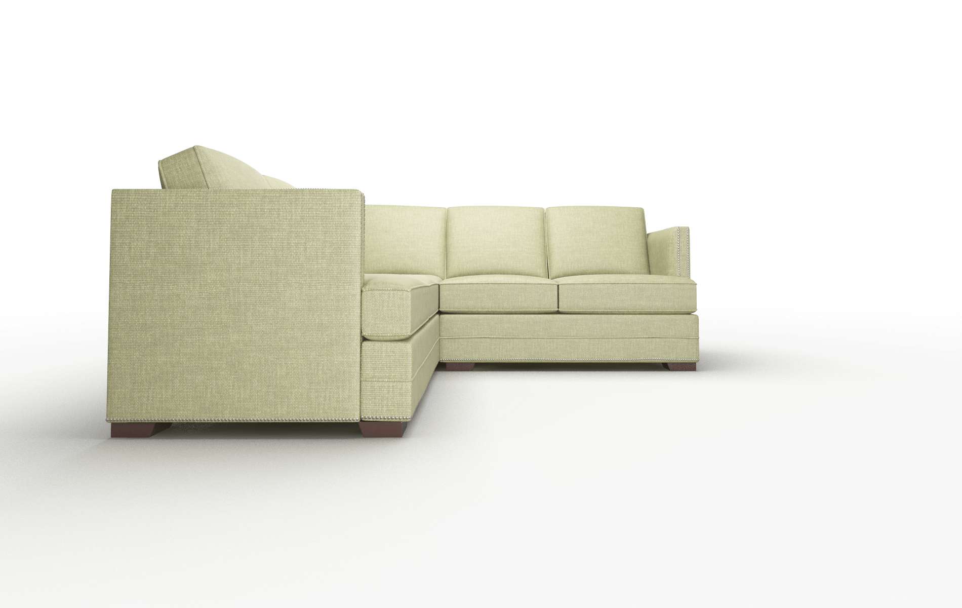 Riga Keylargo Grass Sectional espresso legs 2