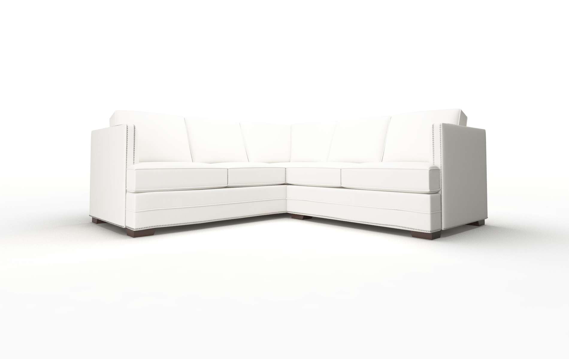 Riga Keylargo Oatmeal Sectional espresso legs