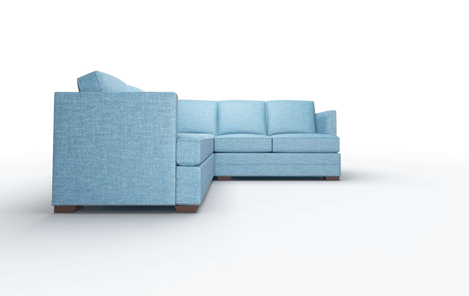 Riga Keylargo Ocean Sectional espresso legs 2