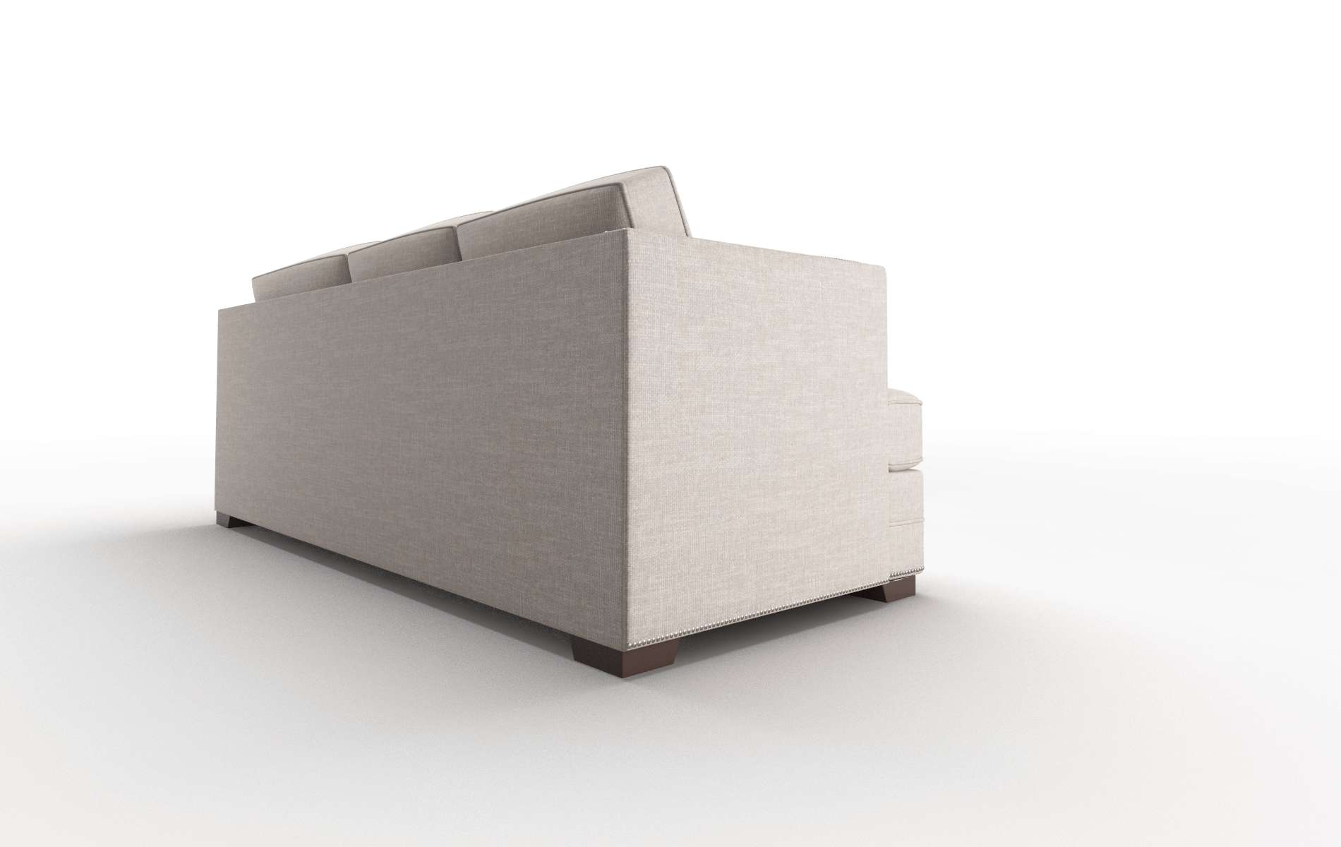 Riga Keylargo Pumice Sectional espresso legs 3