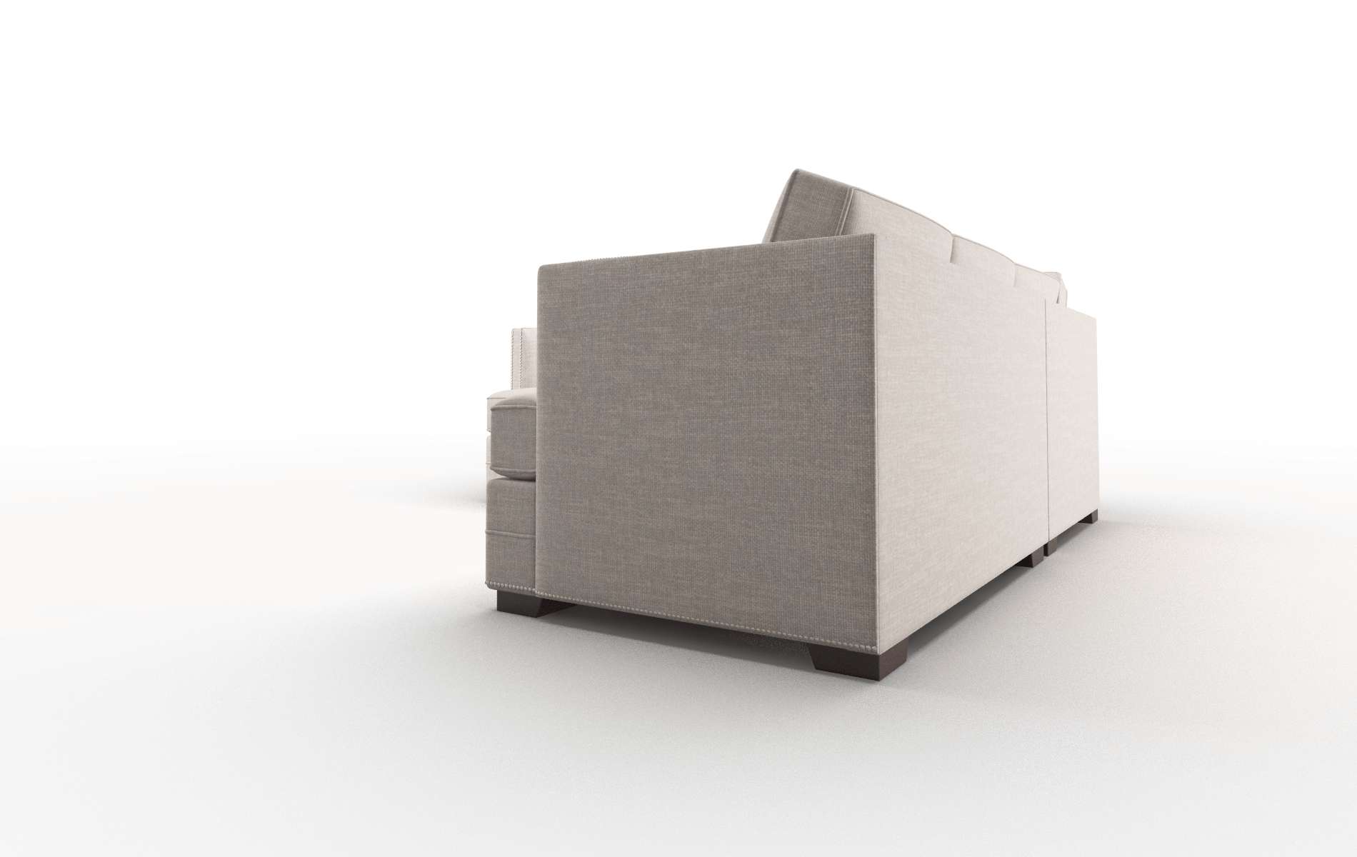 Riga Keylargo Pumice Sectional espresso legs 4