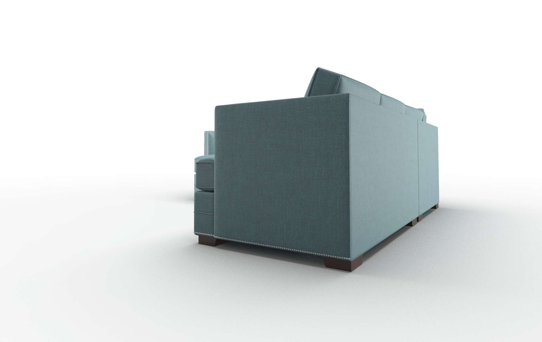 Riga Leslie Peacock Sectional espresso legs 4