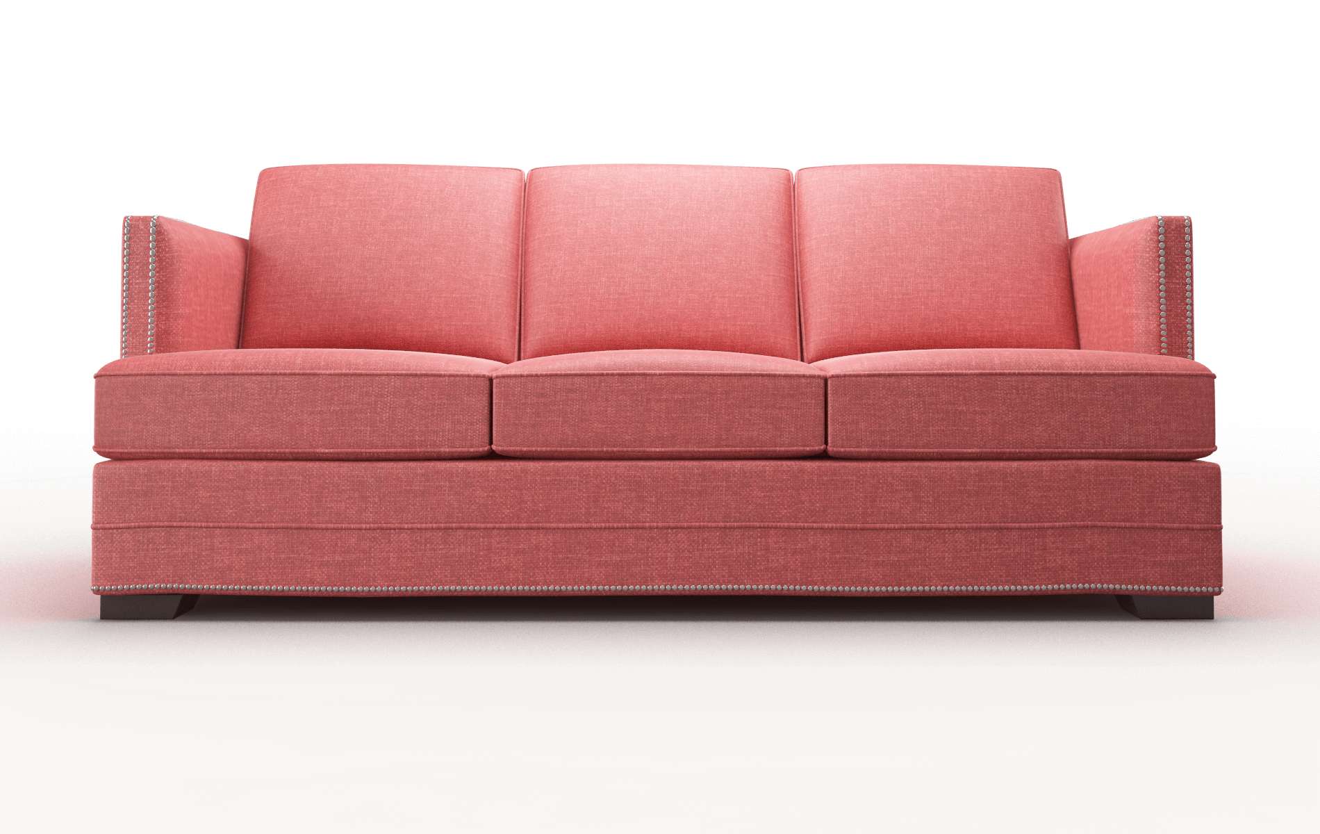 Riga Leslie Poppy Sofa espresso legs 1