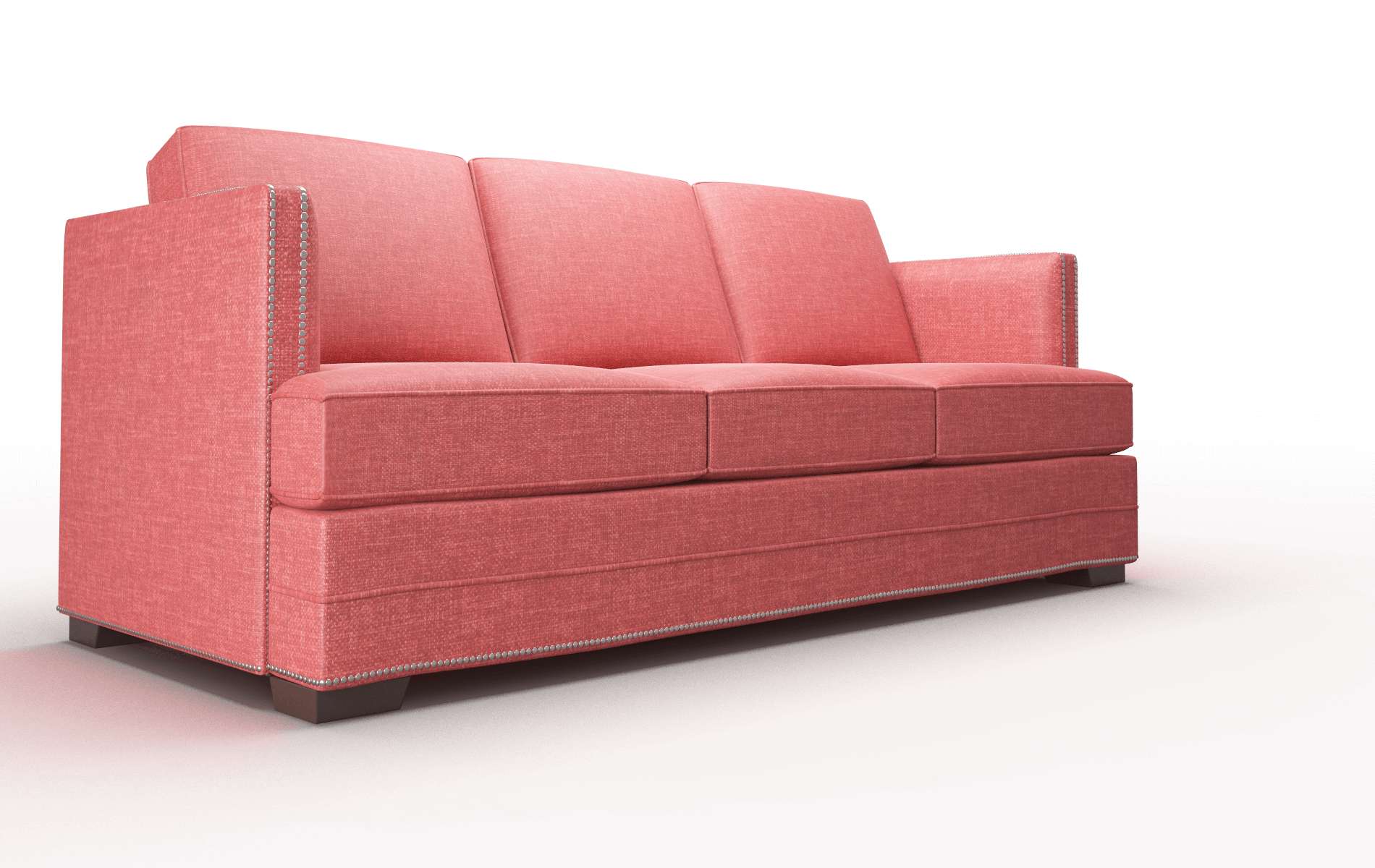 Riga Leslie Poppy Sofa espresso legs 2