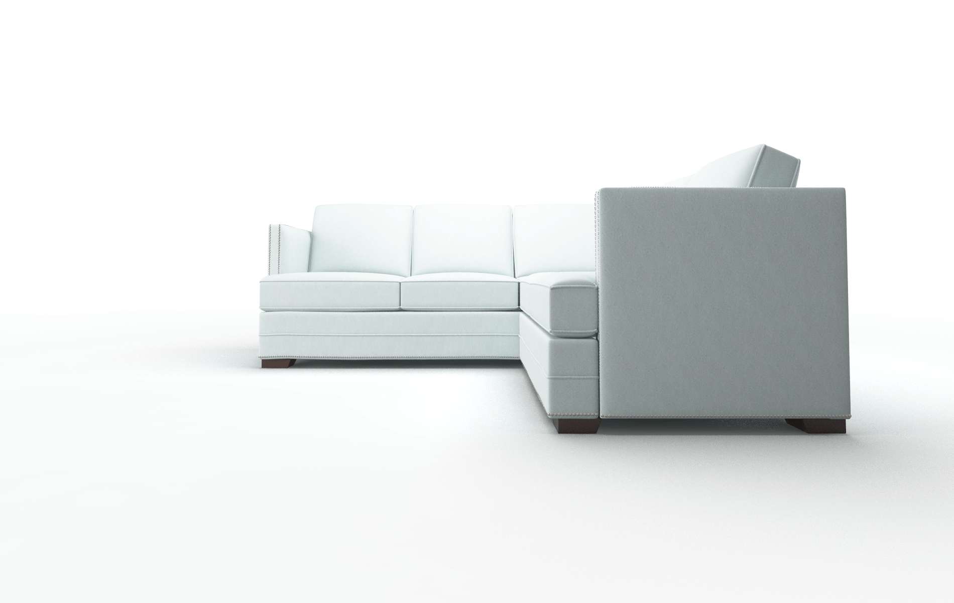 Riga Leslie Robins_egg Sectional espresso legs 5