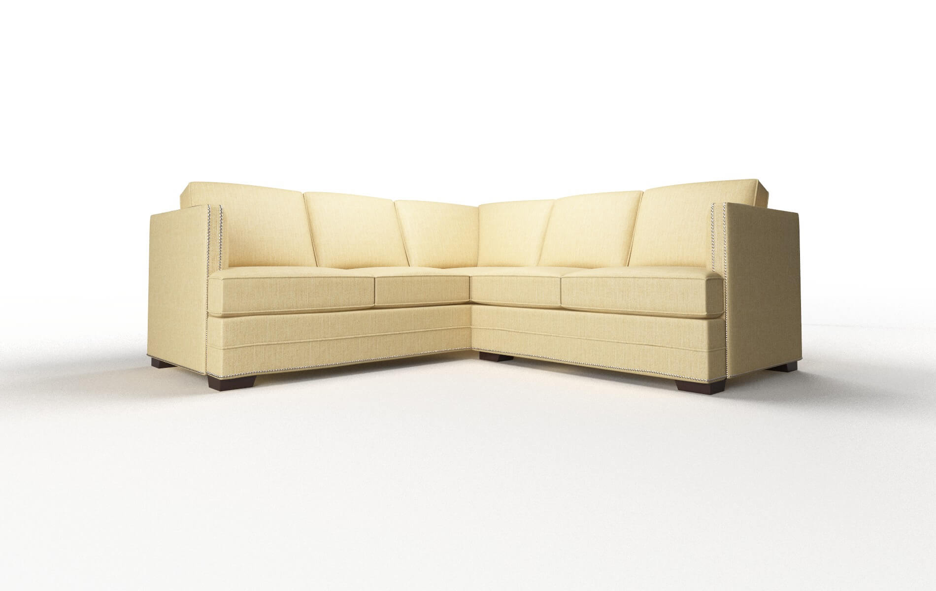 Riga Malibu Maize Sectional espresso legs 1