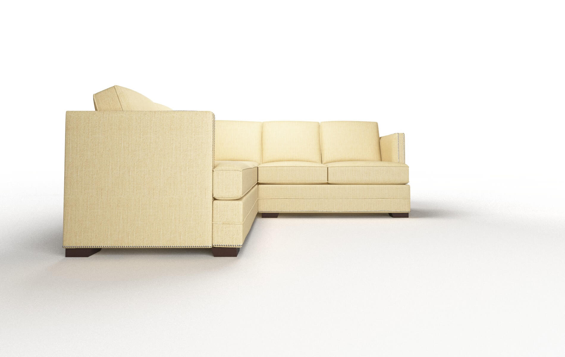 Riga Malibu Maize Sectional espresso legs 2