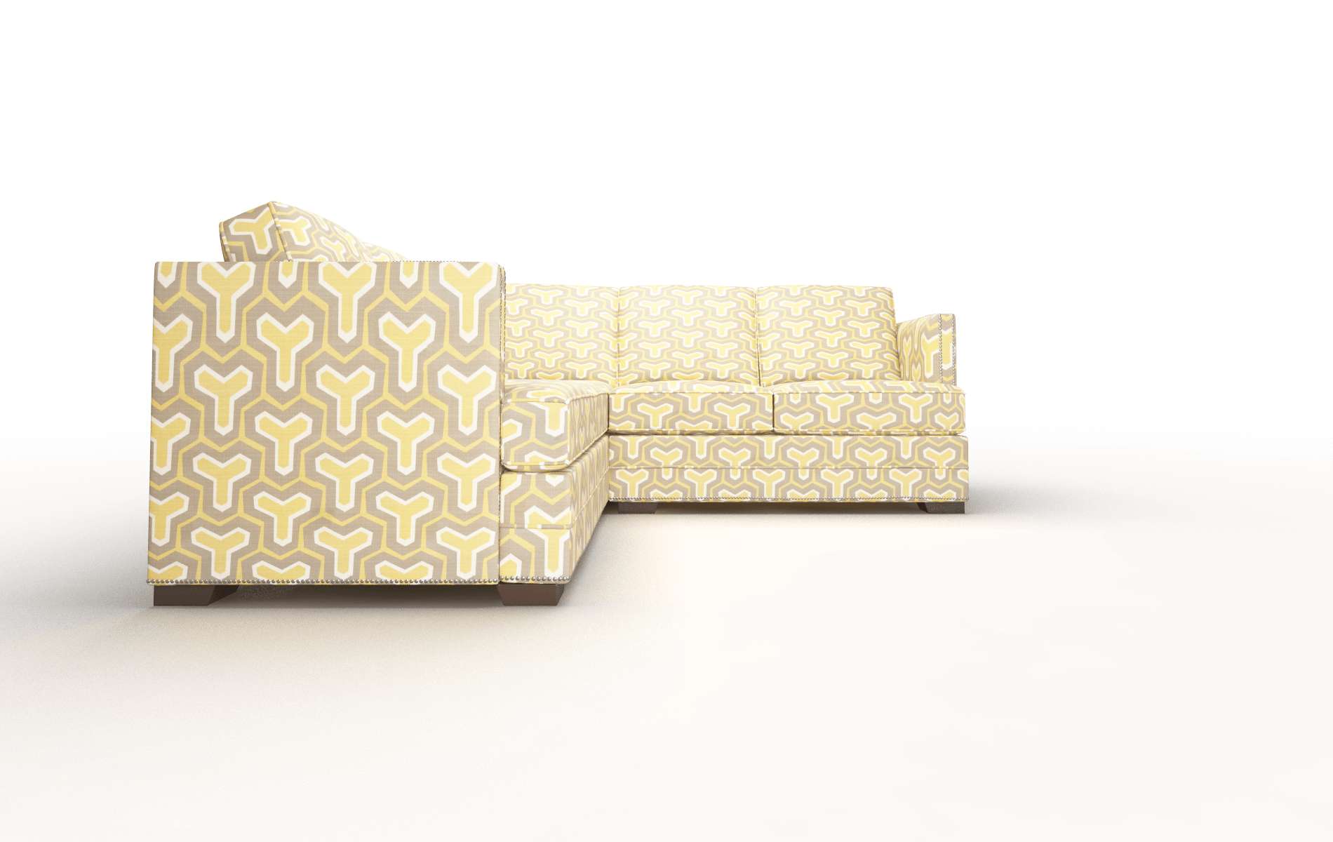 Riga Merci Dijon Sectional espresso legs 2