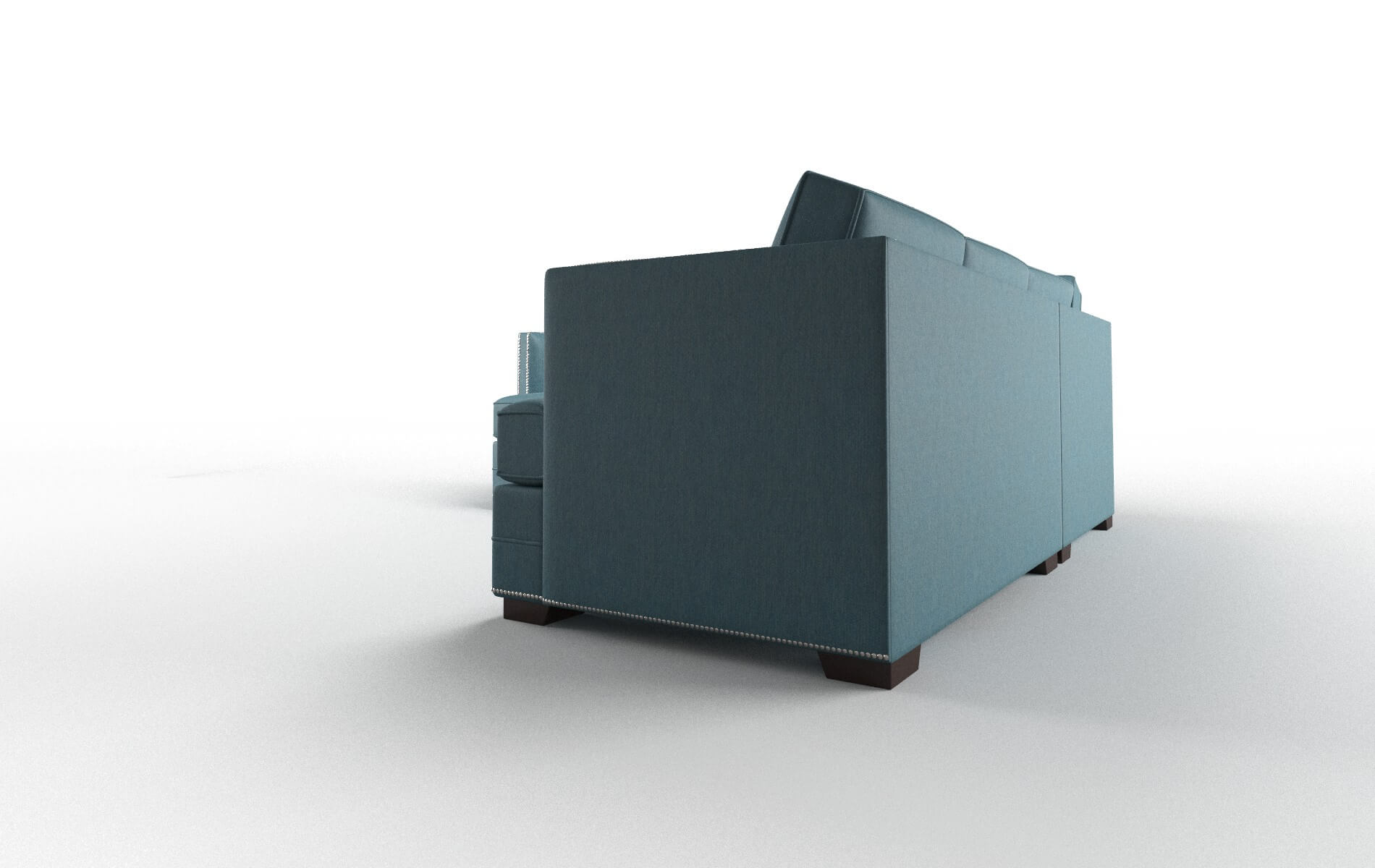 Riga Merit Peacock Sectional espresso legs 4