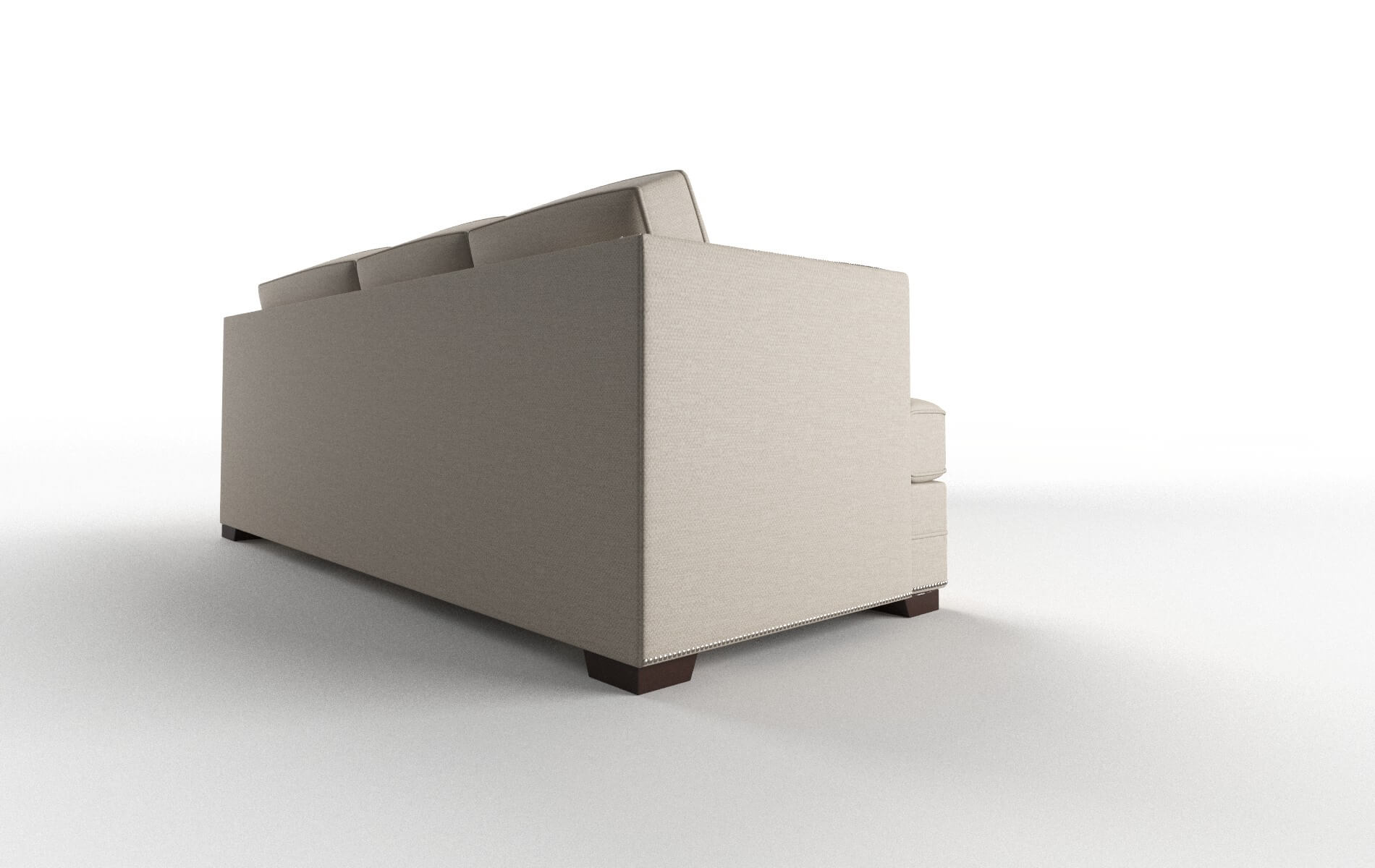 Riga Naples Almond Sectional espresso legs 3