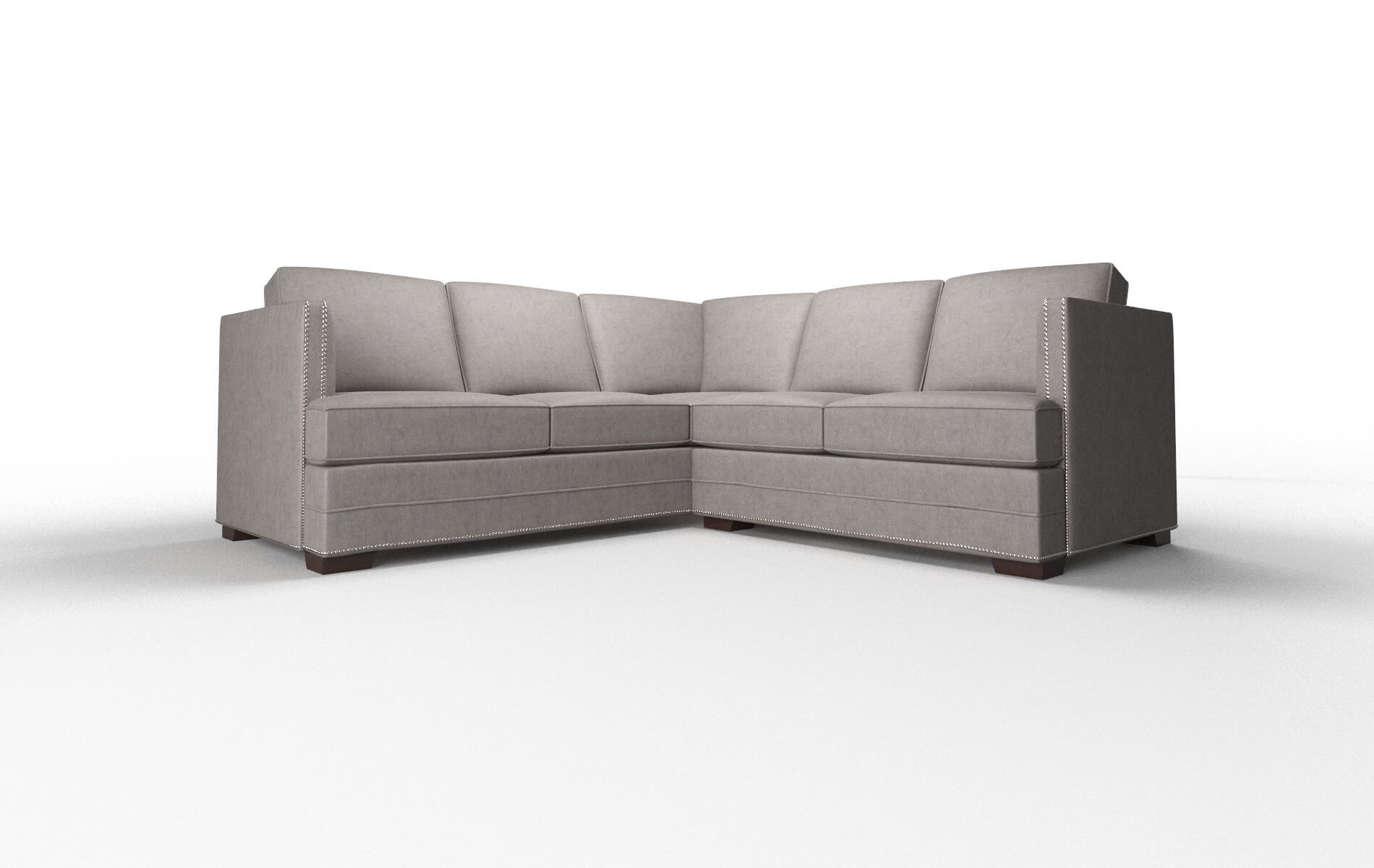 Riga Noble otter Sectional Espresso Legs  1