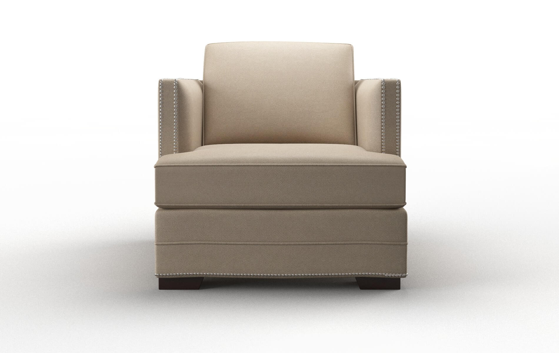 Riga Oakley taupe Chair Espresso Legs  1