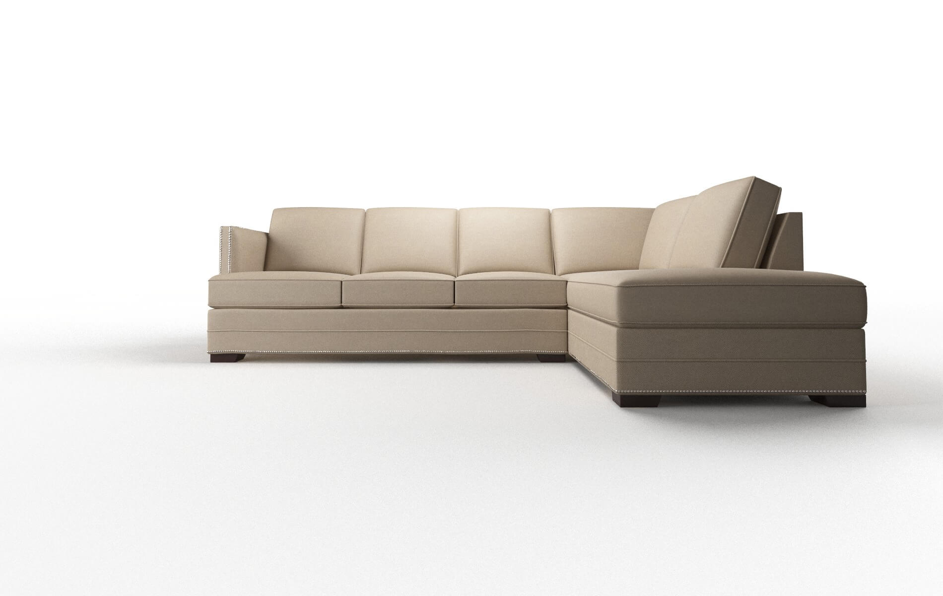 Riga Oakley taupe Panel Espresso Legs  1