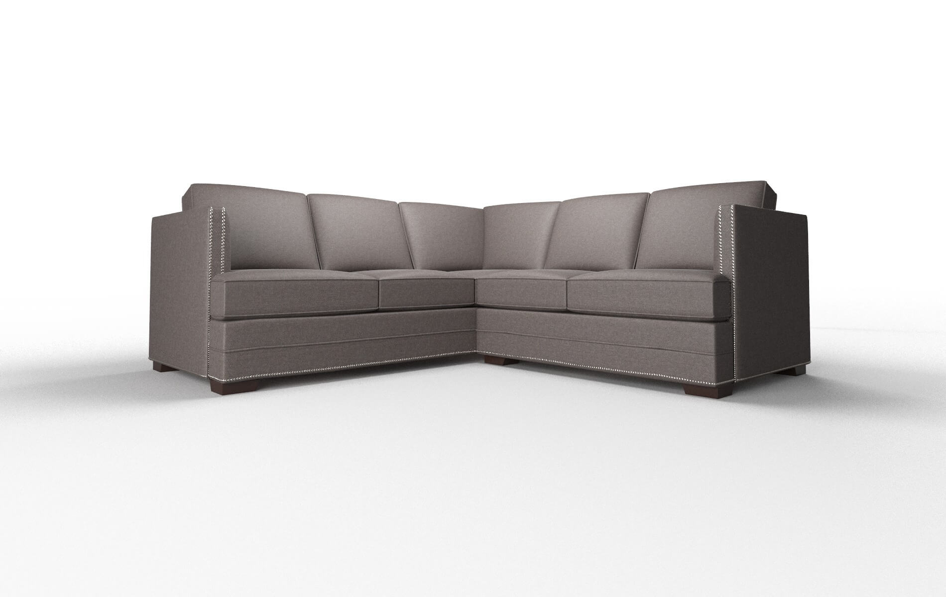 Riga Oscar chocolate Sectional Espresso Legs  1