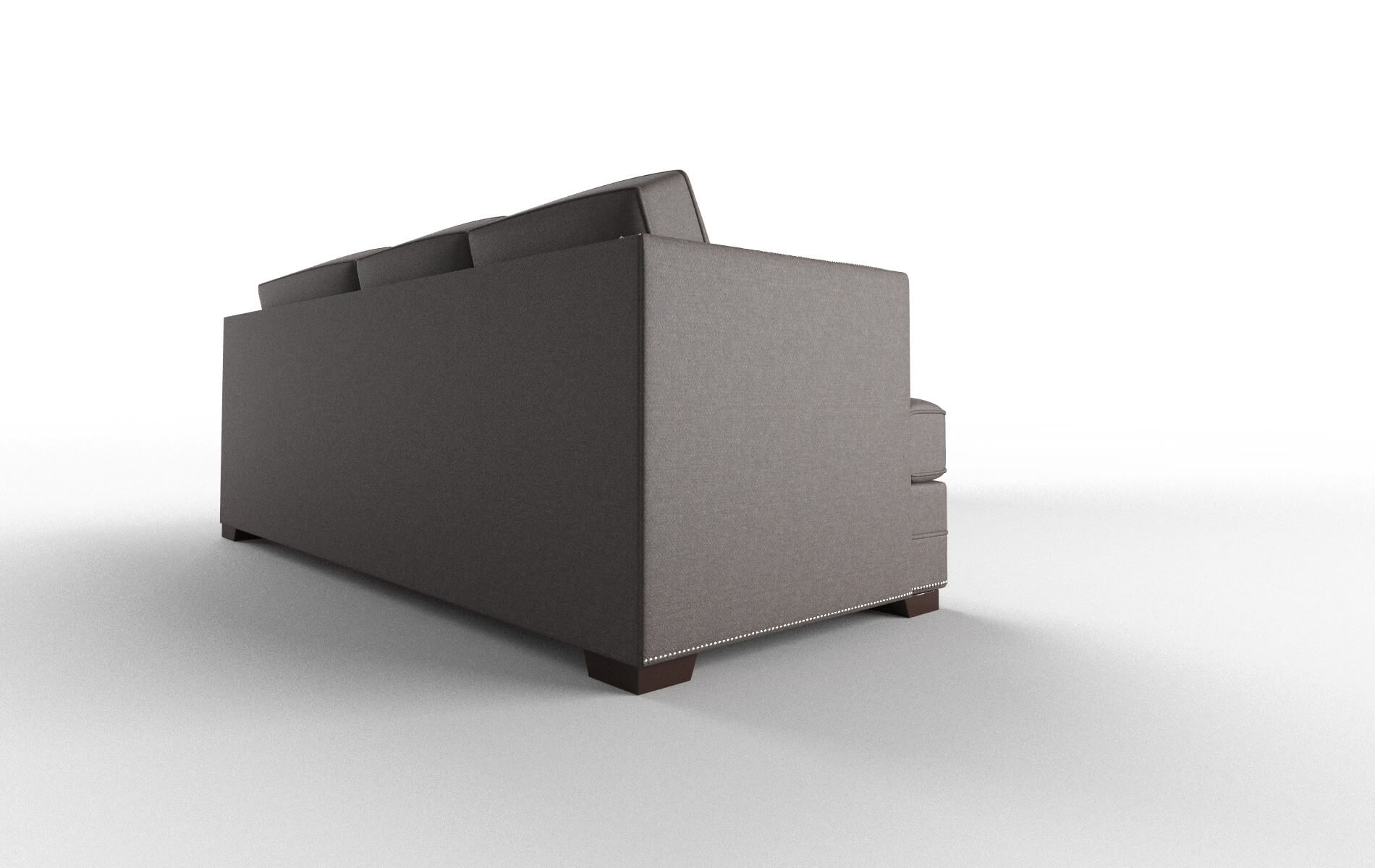 Riga Oscar Chocolate Sectional espresso legs 3