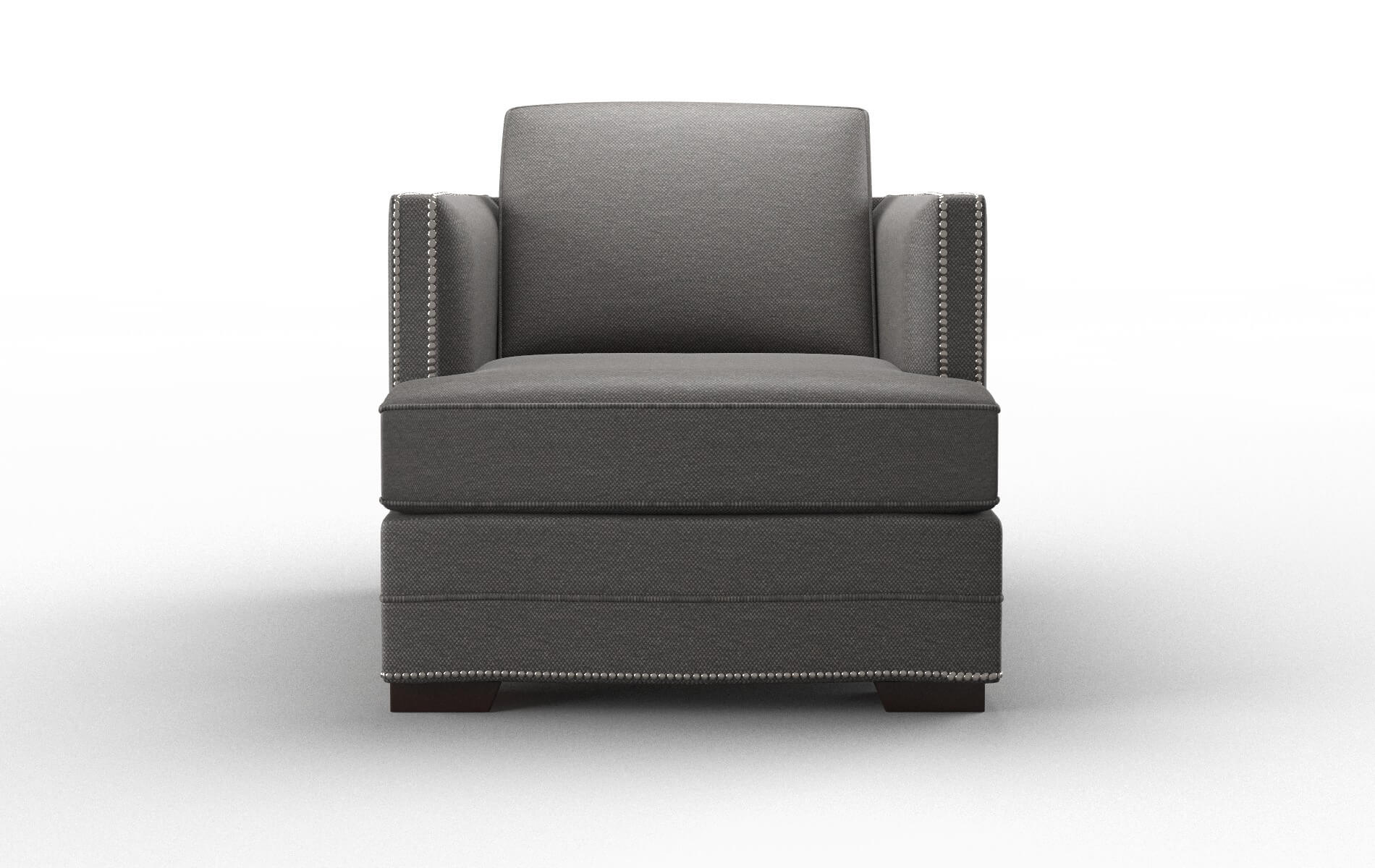 Riga Oscar grey Chair Espresso Legs  1