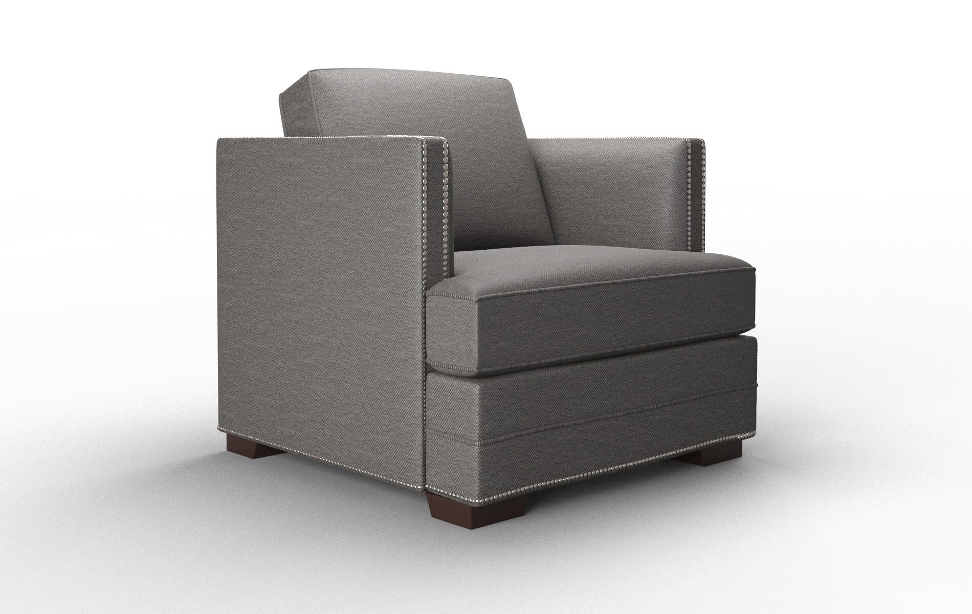 Riga Oscar Grey Chair espresso legs 2