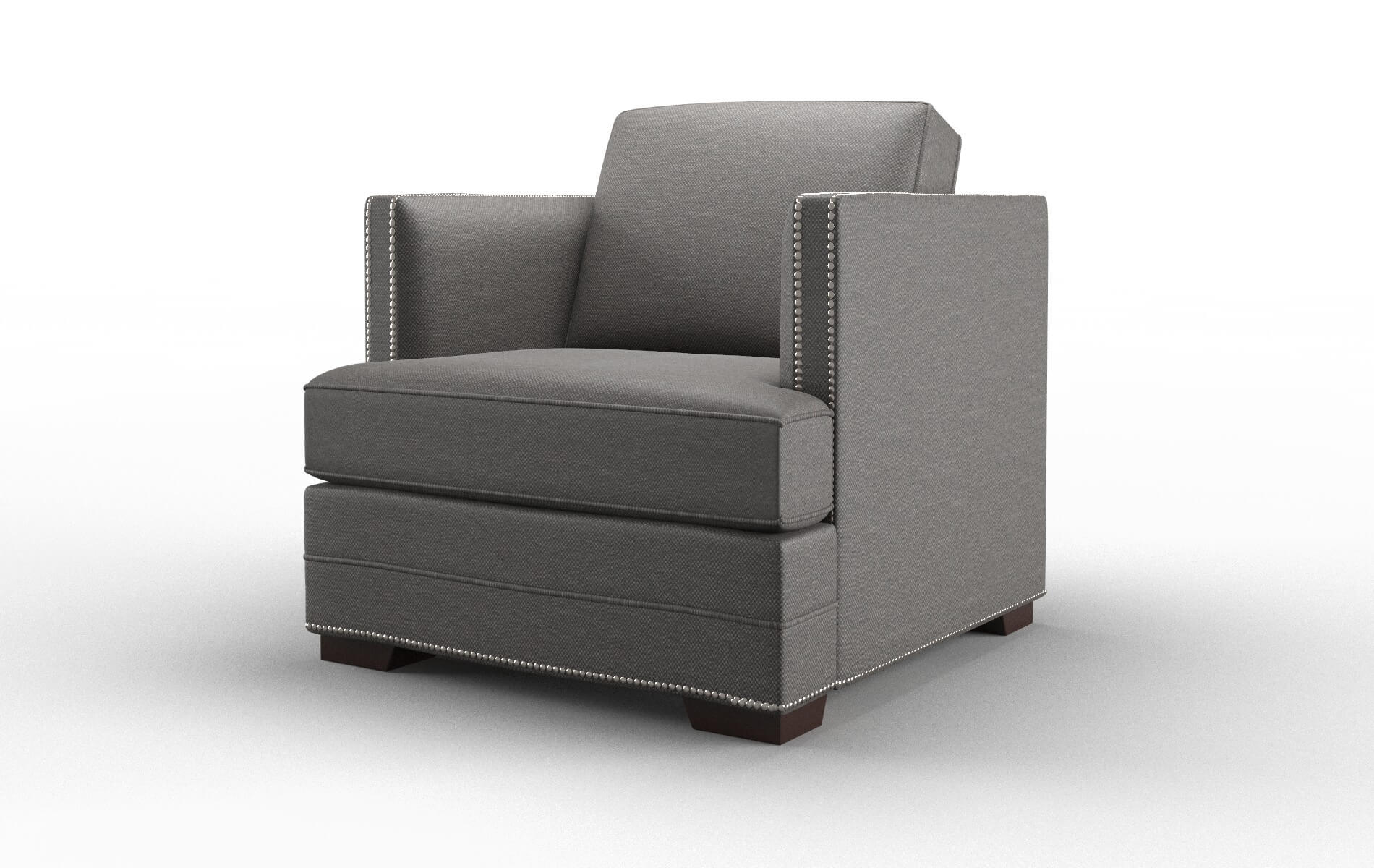 Riga Oscar Grey Chair espresso legs 4
