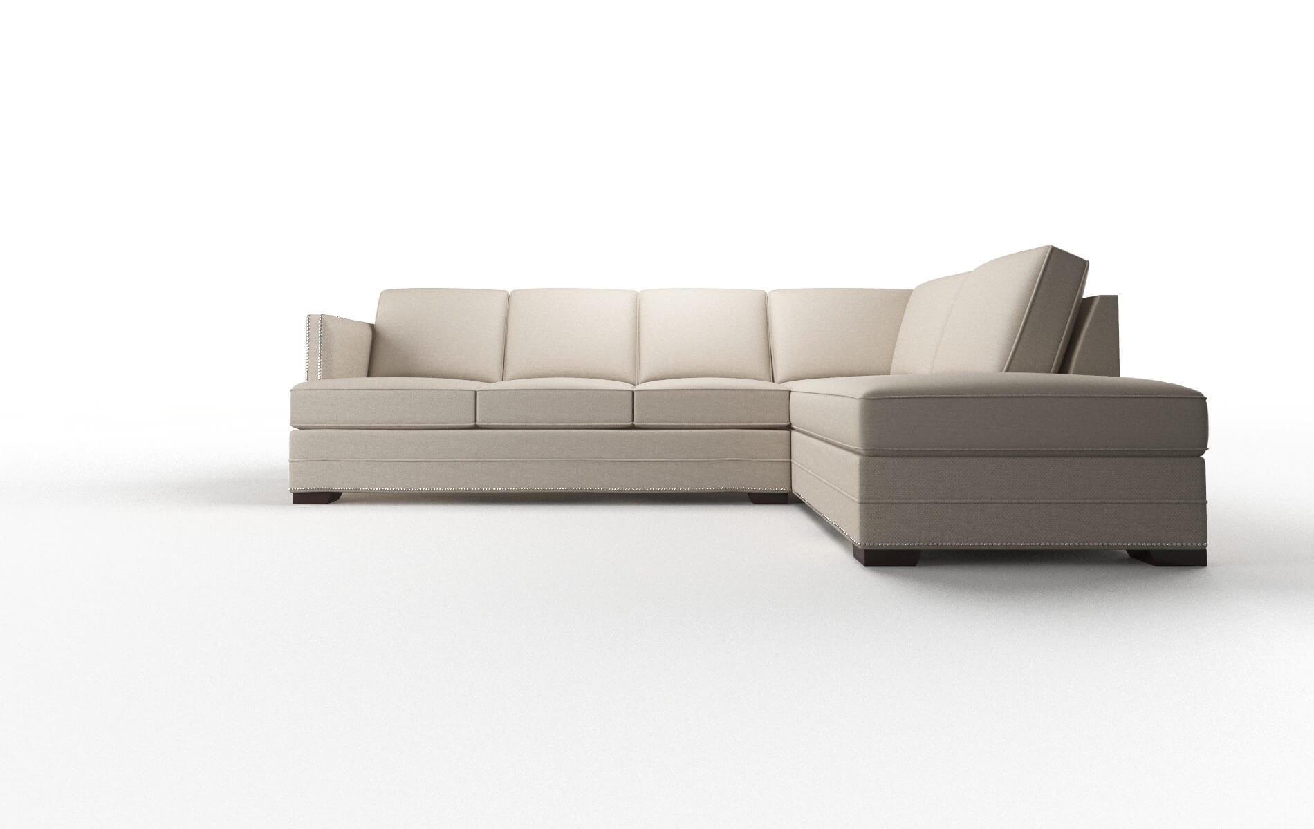 Riga Oscar Linen Panel espresso legs 1