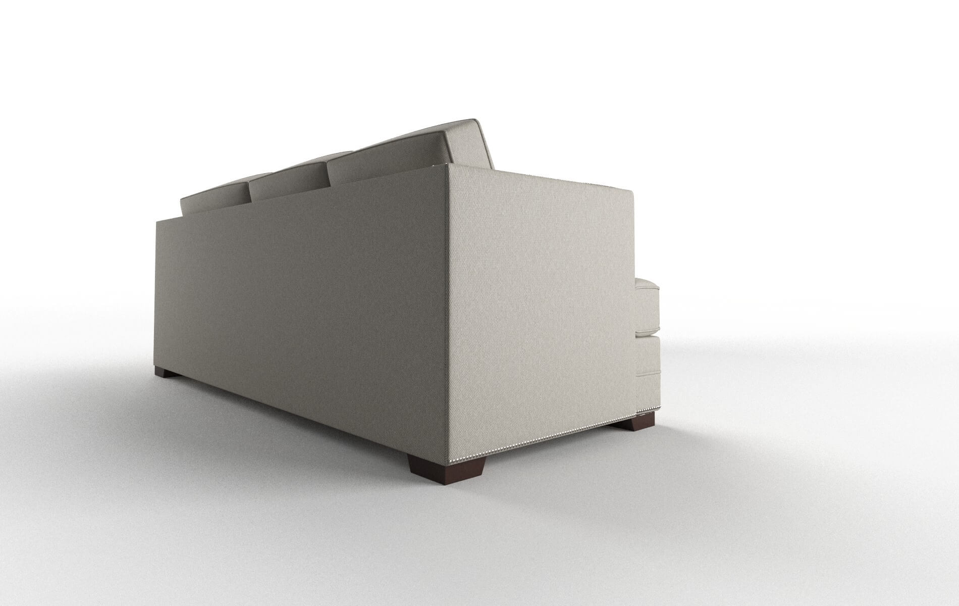 Riga Oscar Silver Sectional espresso legs 3