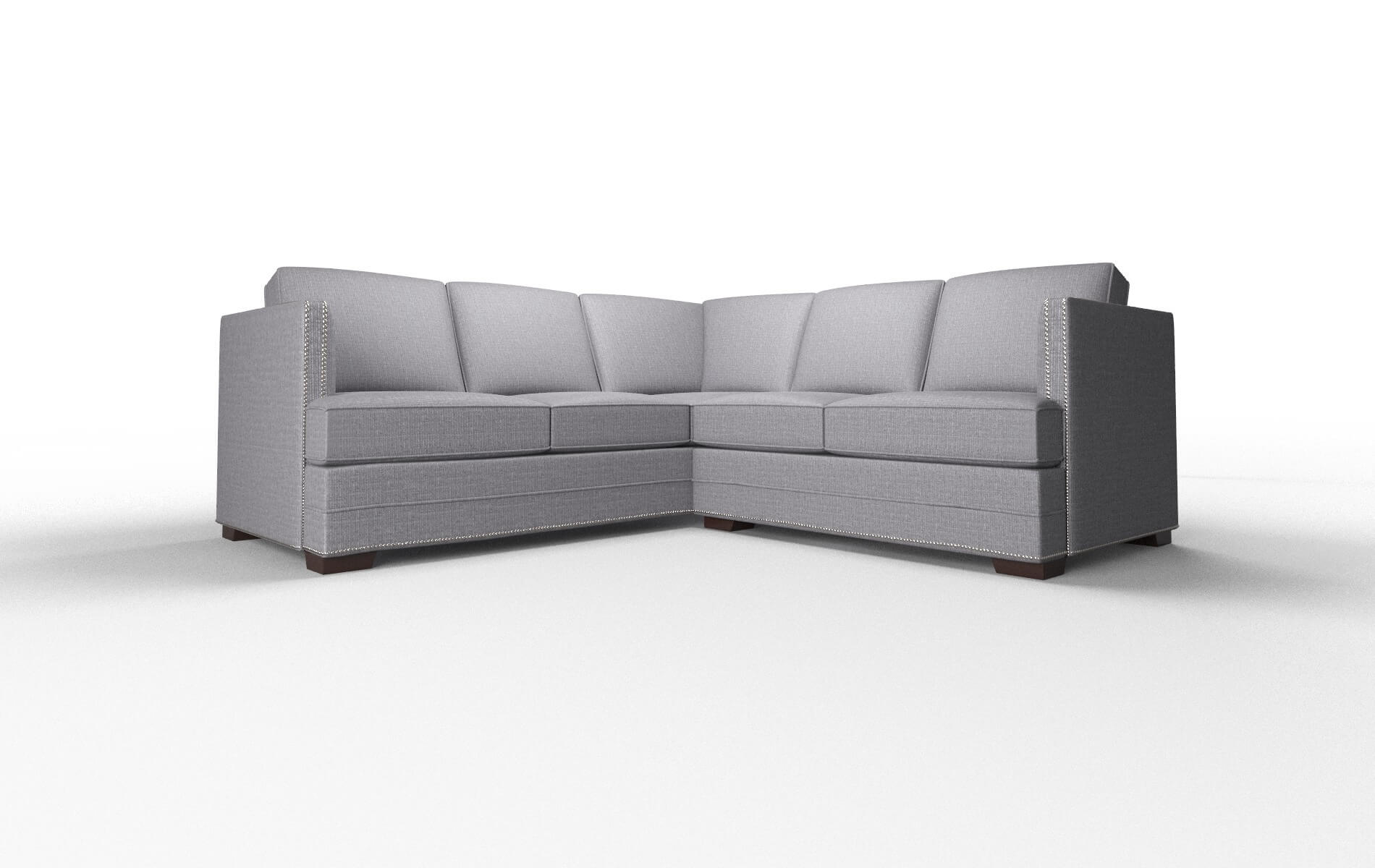 Riga Parker Ash Sectional espresso legs 1