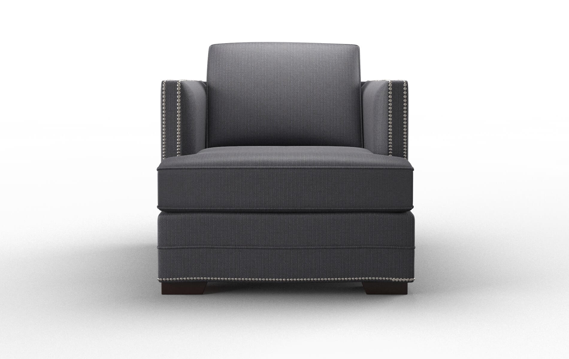 Riga Parker Charcoal Chair espresso legs 1