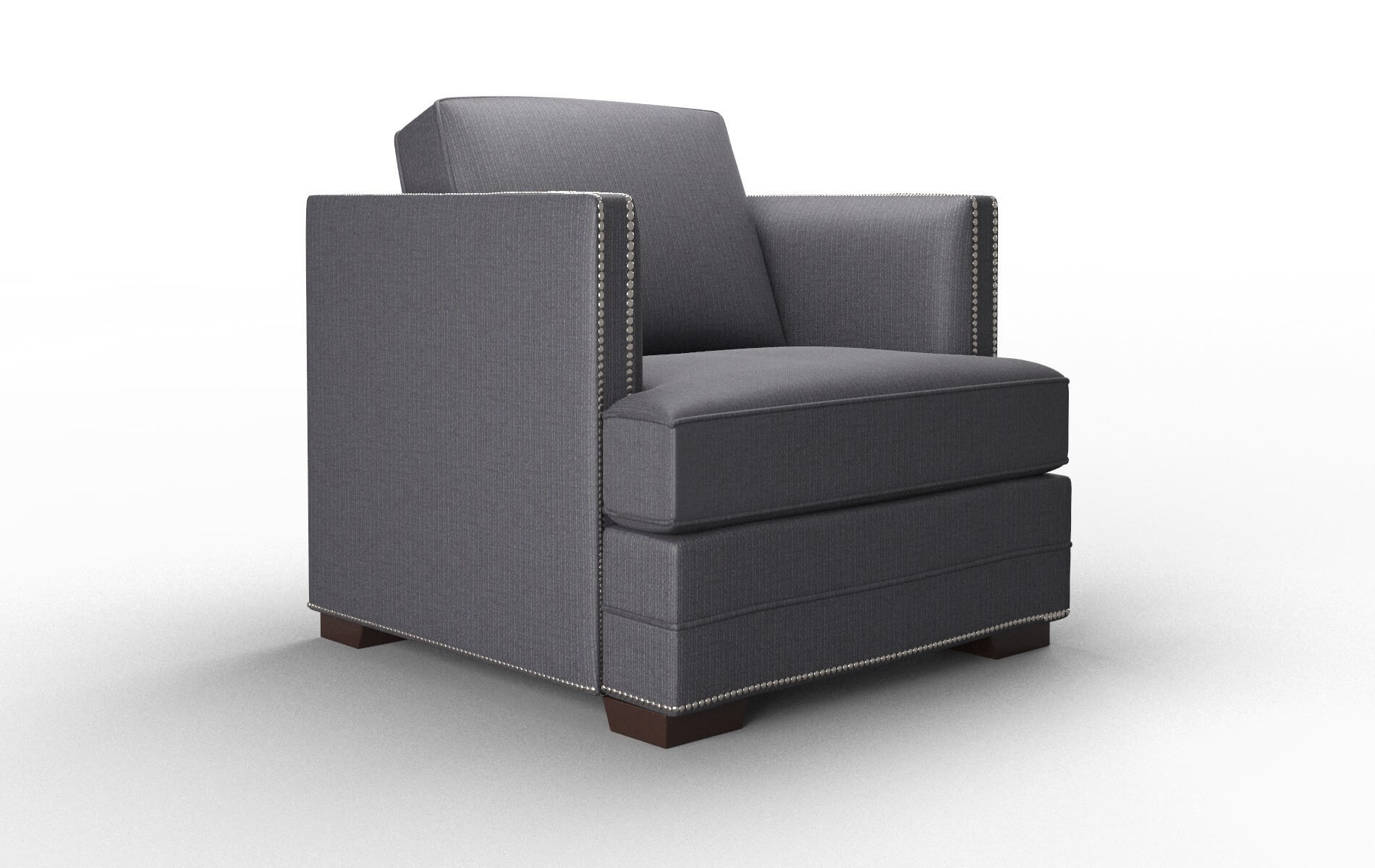 Riga Parker Charcoal Chair espresso legs 2