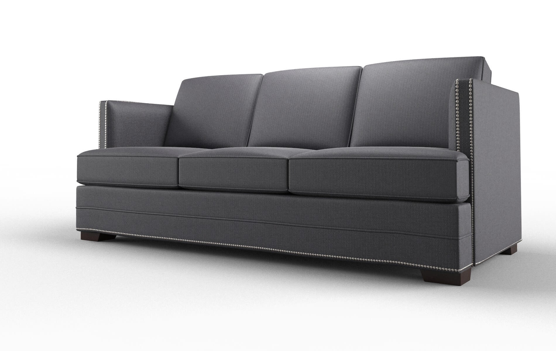 Riga Parker Charcoal Sofa espresso legs 4