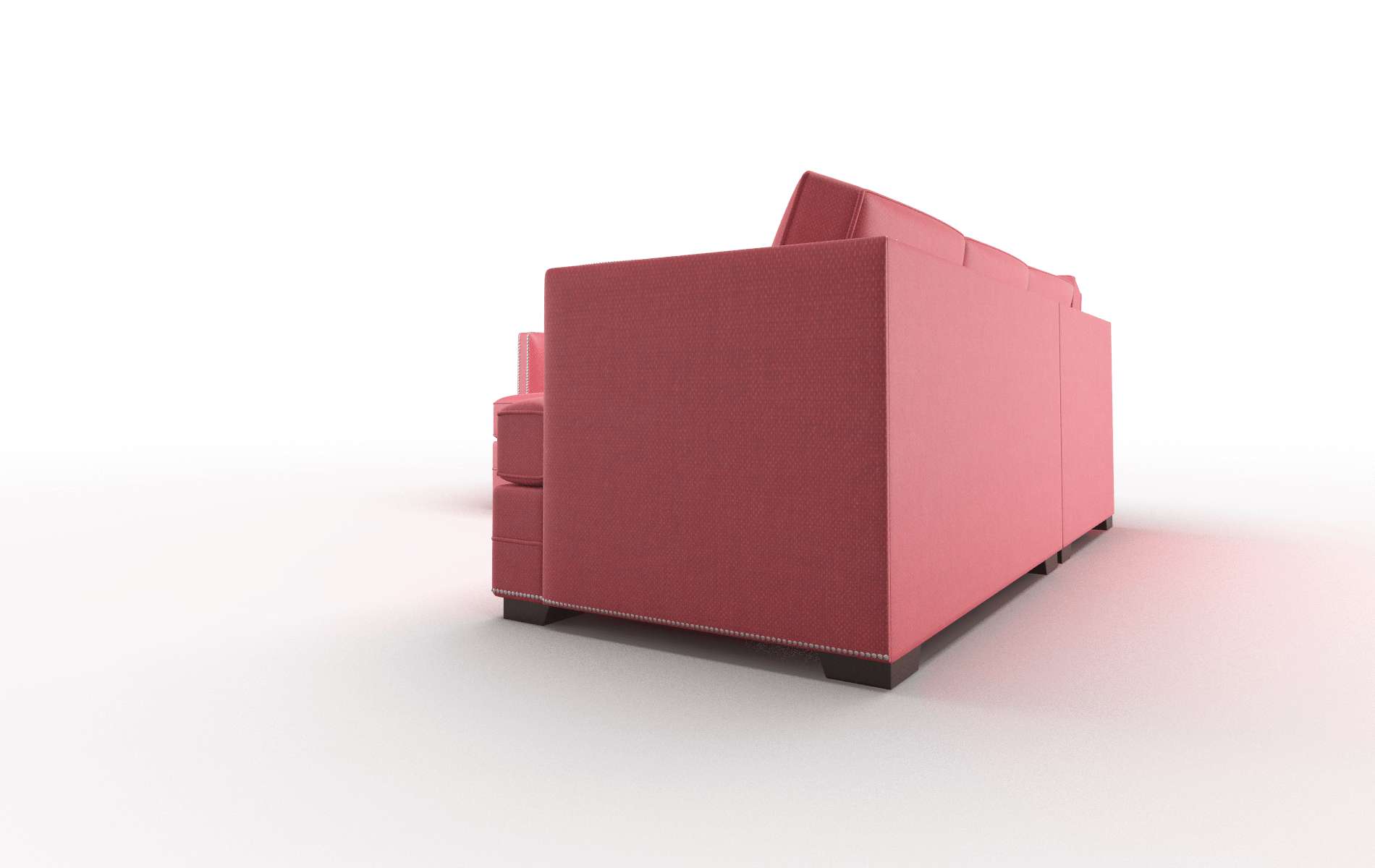 Riga Pauline Ruby Sectional espresso legs 4